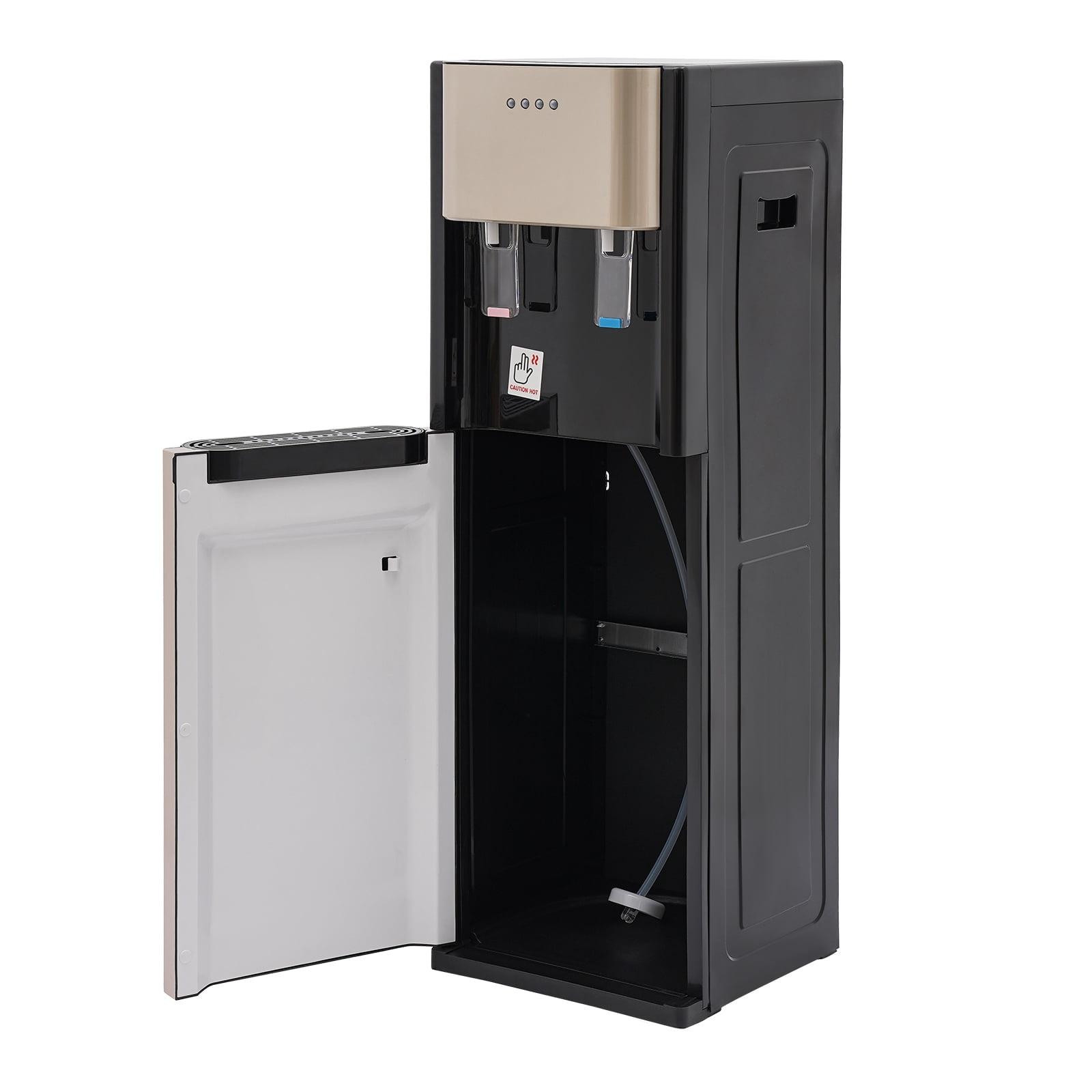 Generic Floor Standing Water Dispenser Bottom Loading Hot and Cold Drinking Machine (Gold, 5.28 Gallon) kn9u8