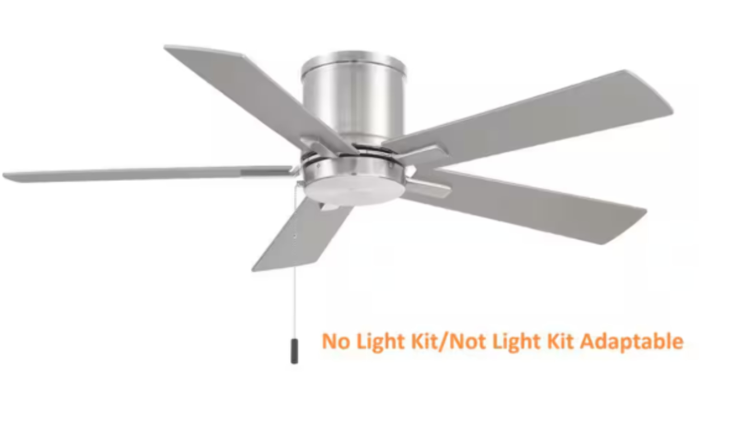 Grantway Ceiling Fan Indoor Covered Outdoor Brushed Nickel Finish (48 in) 9hshh