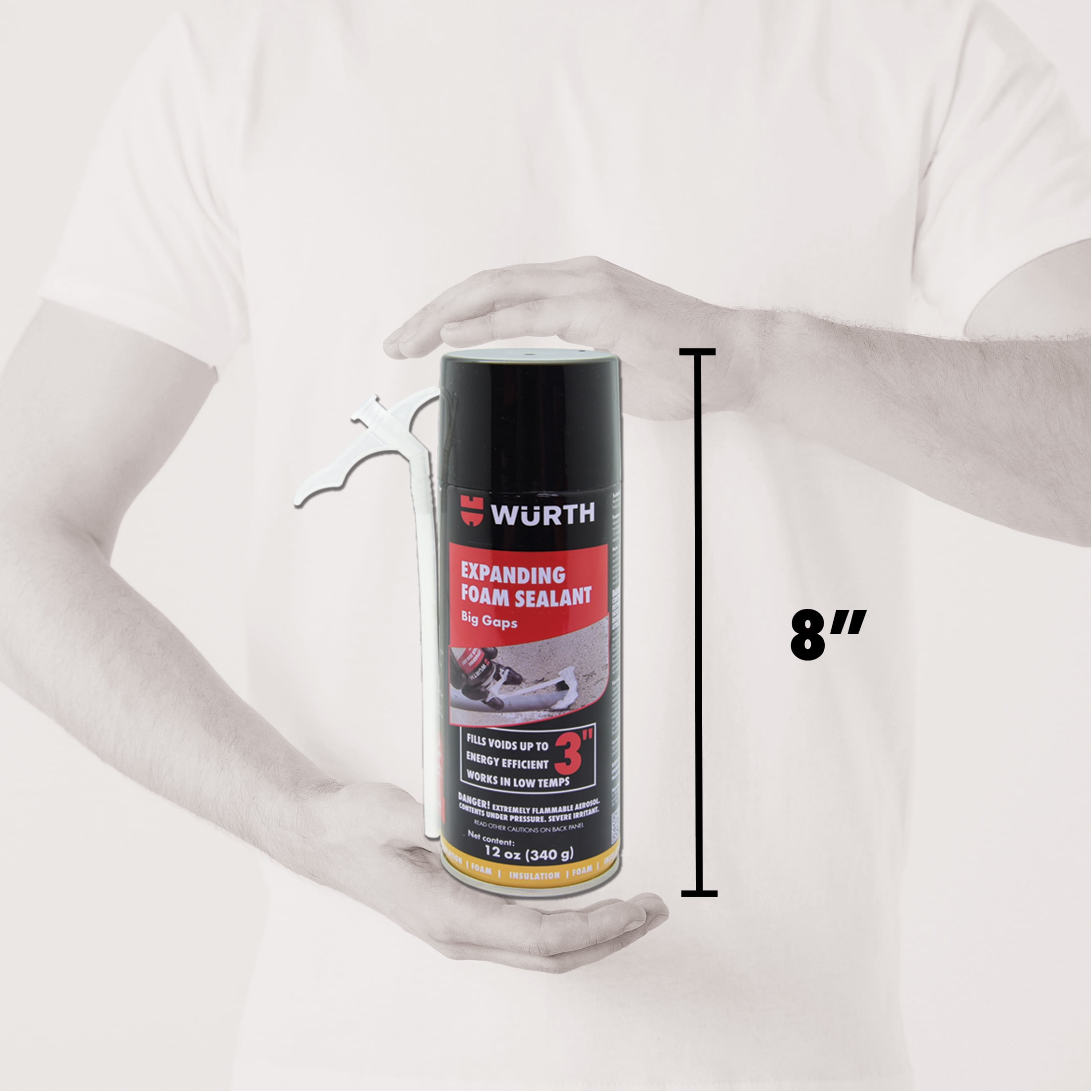 Würth Expanding Foam Sealant Insulation Filler (White, 2-Pack, 24 oz Total) d5va3 - Image 7