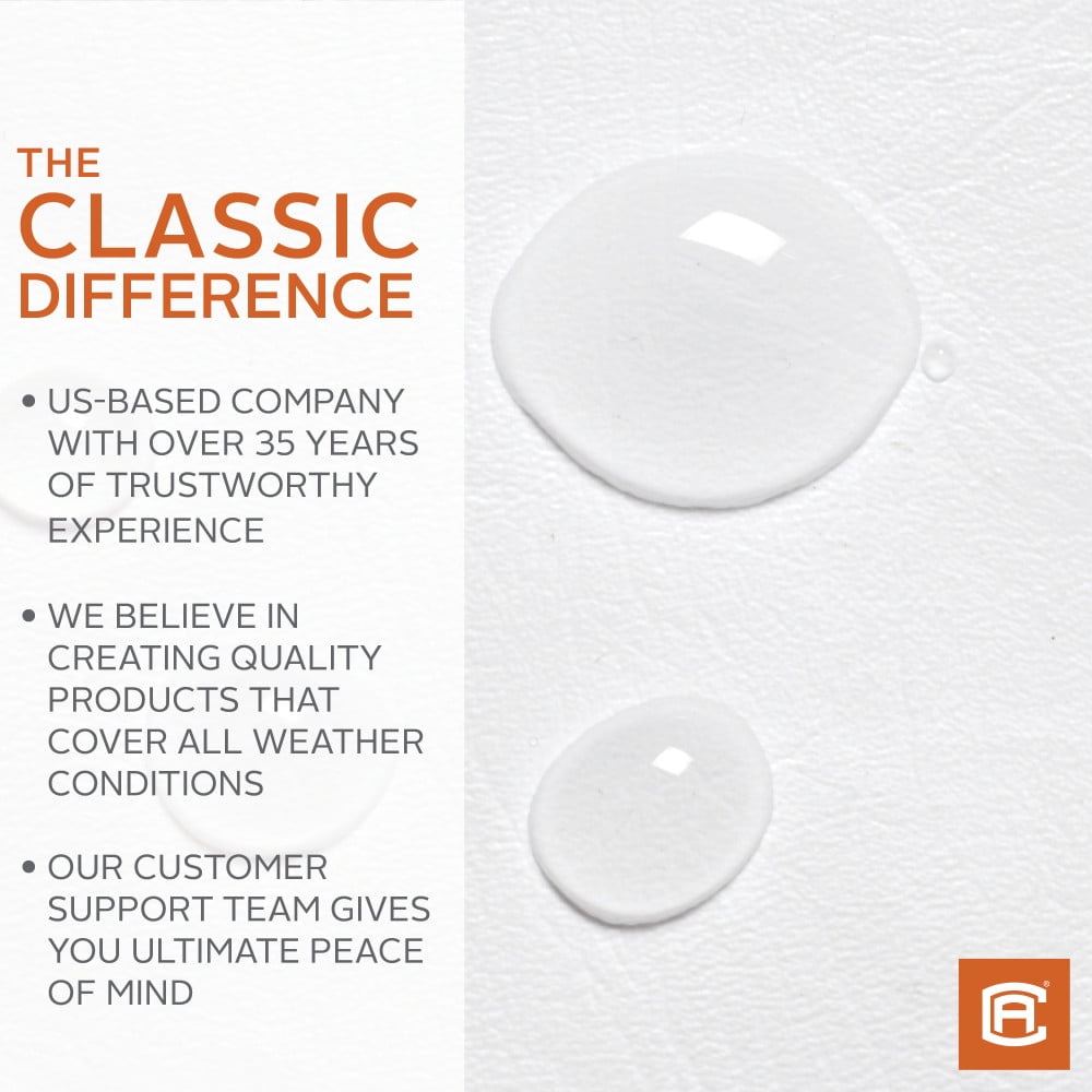 Classic Accessories Over Drive RV Wheel Covers (White, 24 in - 27 in Diameter, 8.5 in Tire Width, 2-Pack) zrjto