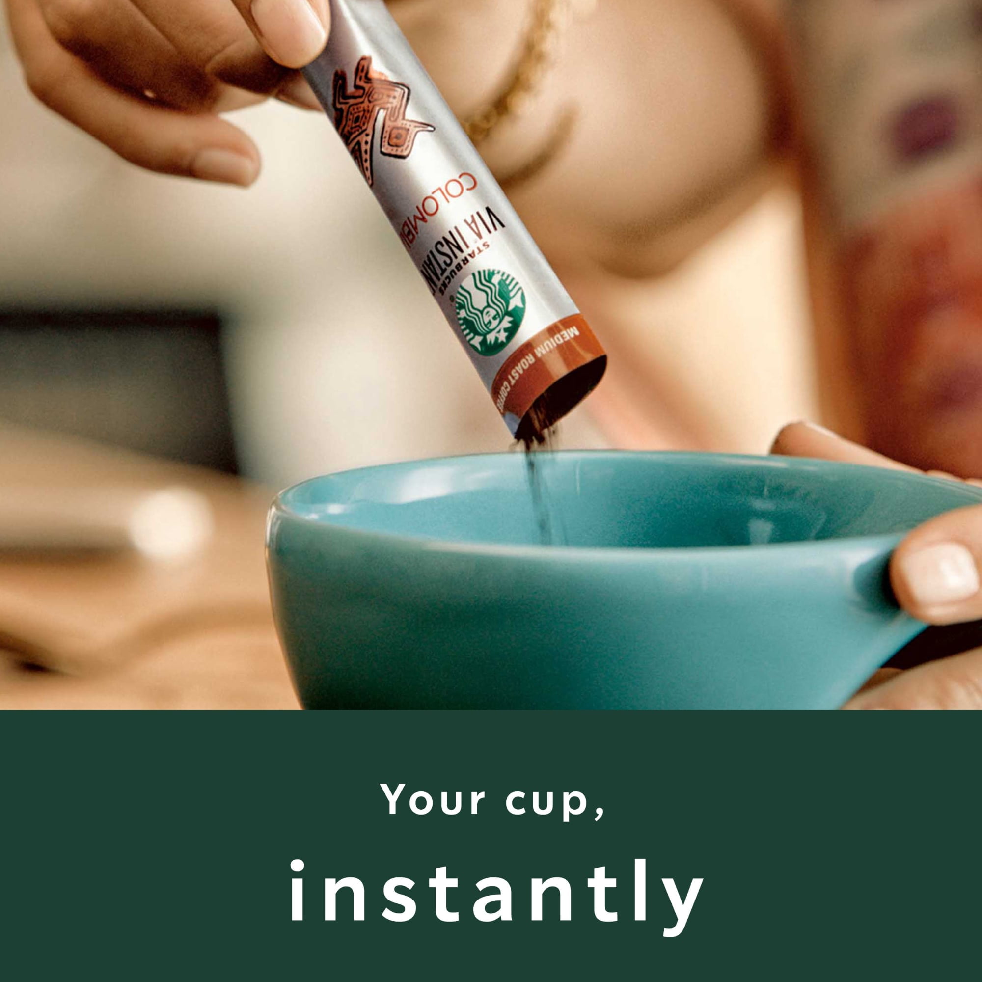 Starbucks at Home VIA Instant Pike Place Roast Medium Roast Coffee (8 Packets) 8y3ee