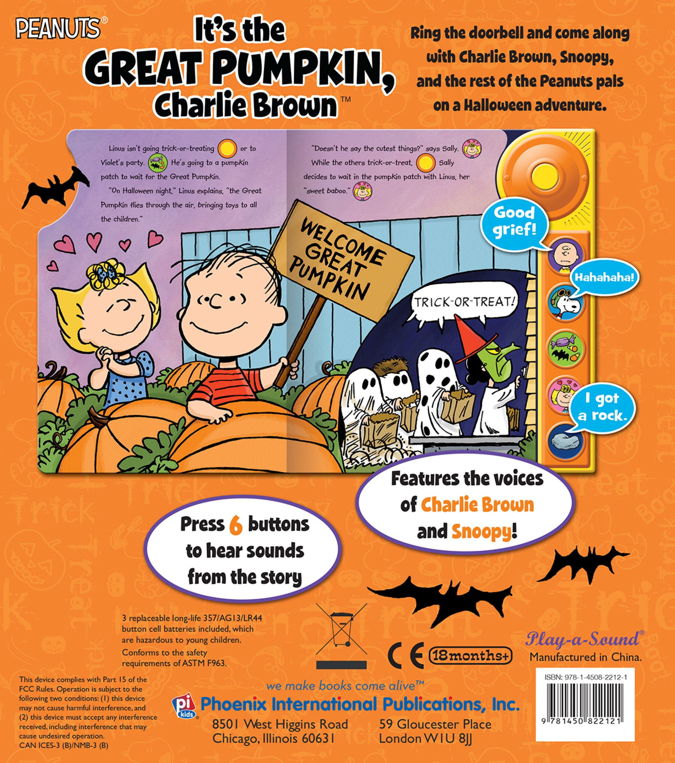 PHOENIX INTL Peanuts It's the Great Pumpkin Charlie Brown Board Book (Brown, 1 Unit) hilb1