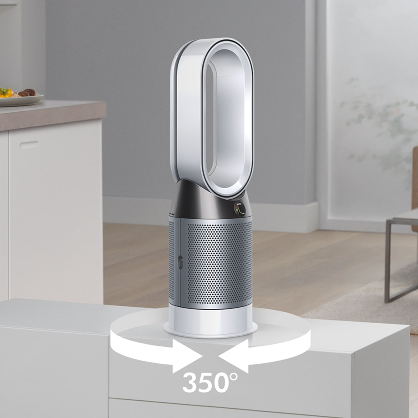 Dyson Pure Hot+Cool Air Purifier, Heater and Fan HP04 (Refurbished, Silver, 30 in) nvwyw