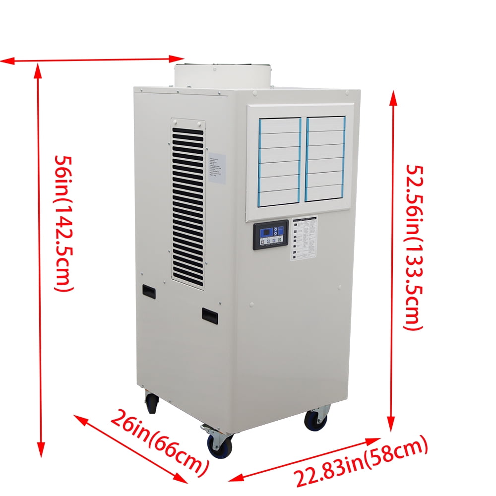 Intbuying Industrial Portable Spot Cooler Air Conditioner for Workshop and Warehouse (White, 1 Unit) 2gvm1