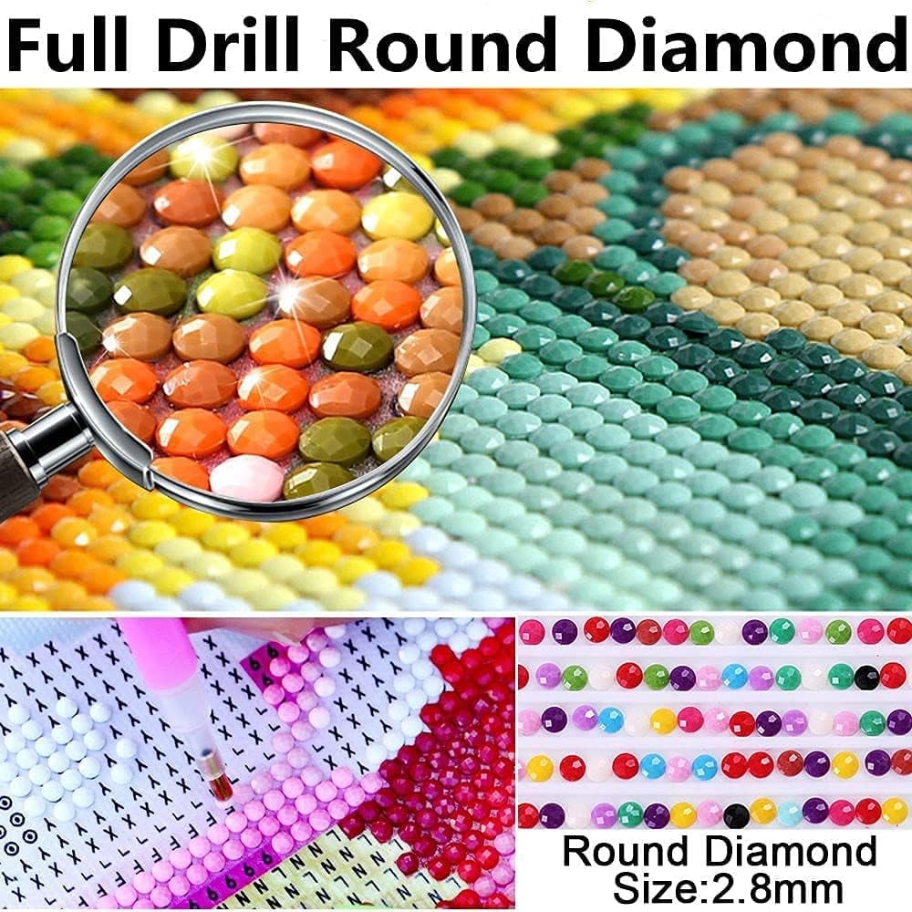 DLDZSW Frozen 5D Diamond Painting Kit DIY Art Craft Set (11.8 in x 15.7 in) c79l5