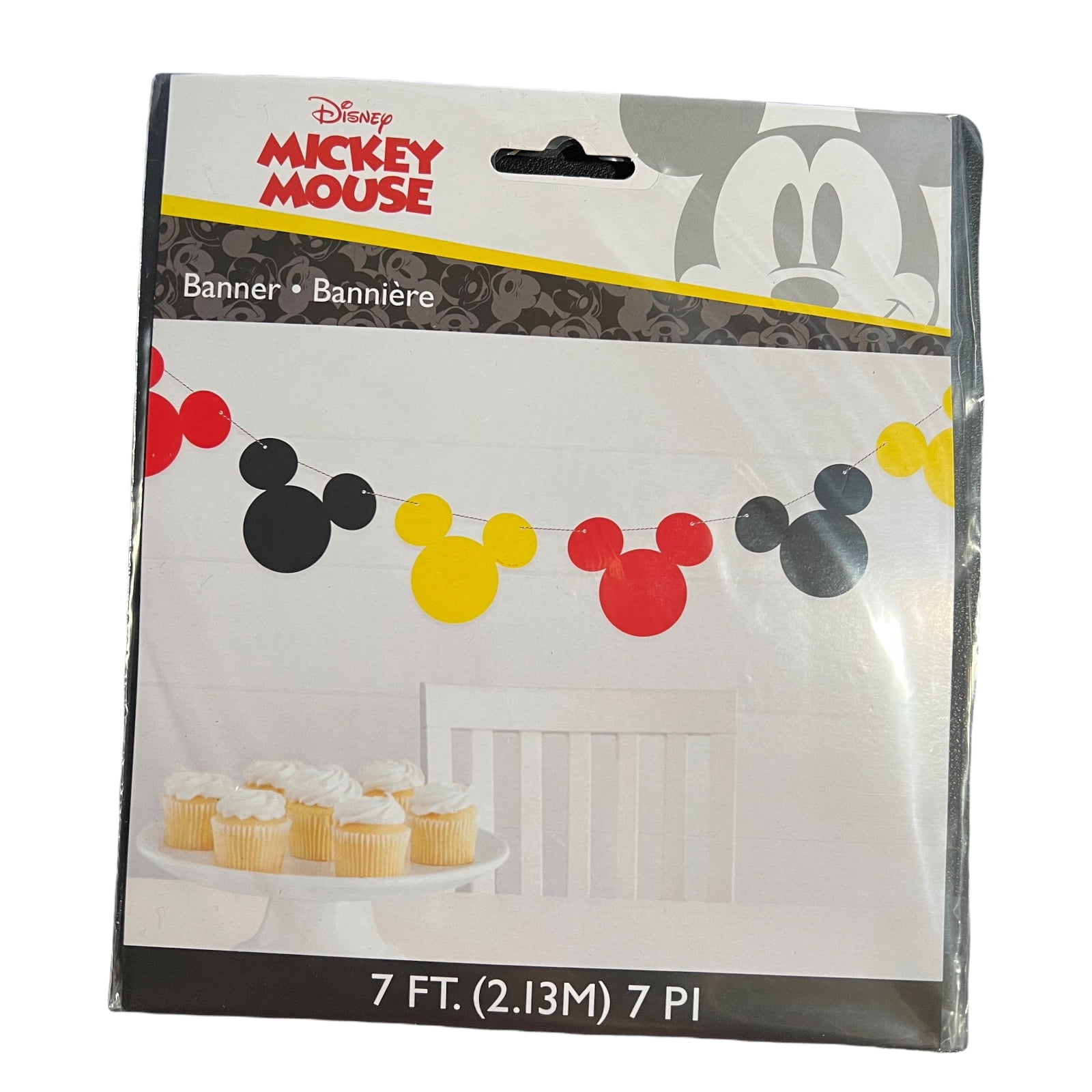 Unique Disney Mickey Mouse Celebration Banner Party Decoration (Multicolor, 7 ft) ytxlw