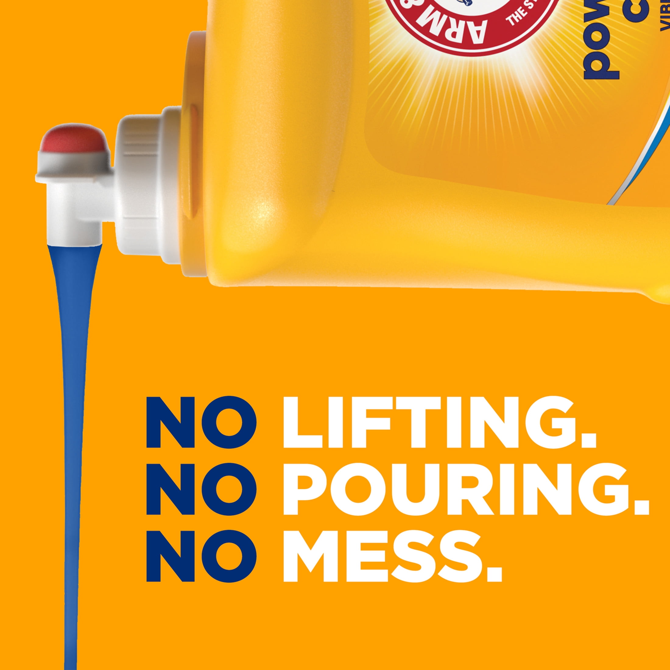 ARM & HAMMER Laundry Detergent Liquid, Clean Burst, Deep Cleaning Formula (Clean Burst, 205 fl oz) 5dw9c