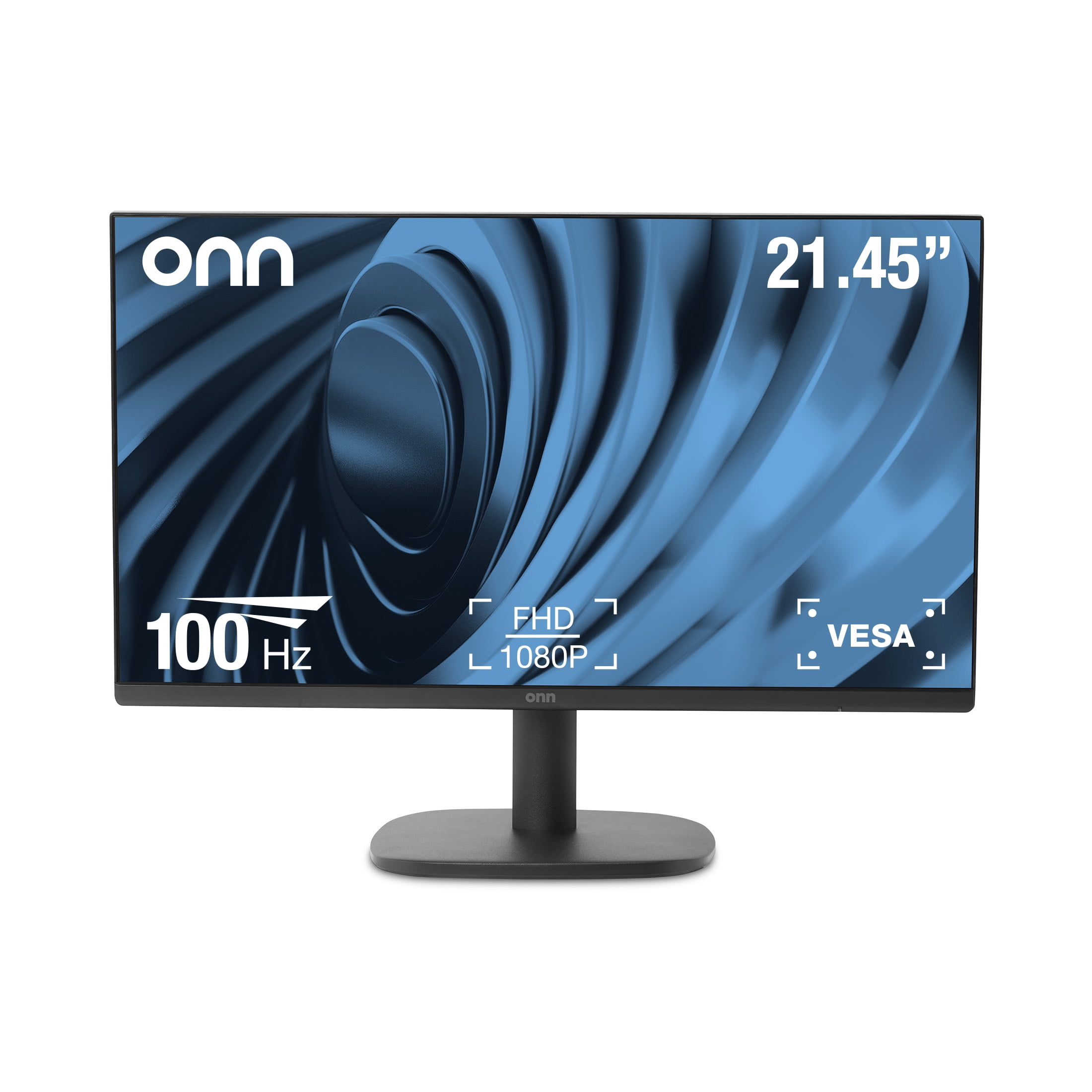 onn 22-inch FHD 1080p Office Monitor with 100Hz Refresh Rate and Adjustable Stand (Black, 22 in) y675m