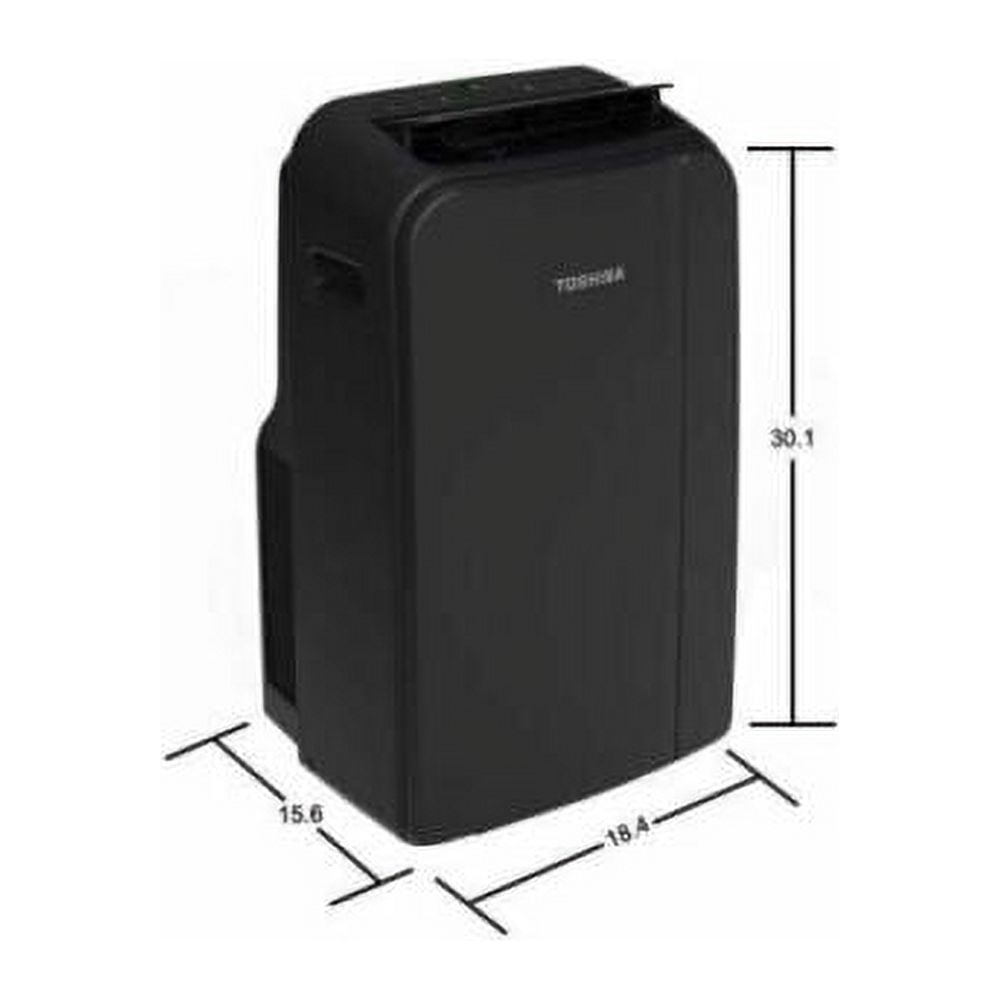 Toshiba Portable Air Conditioner with Wi-Fi and Dehumidifier (Black, 13,500 BTU) 73jp6