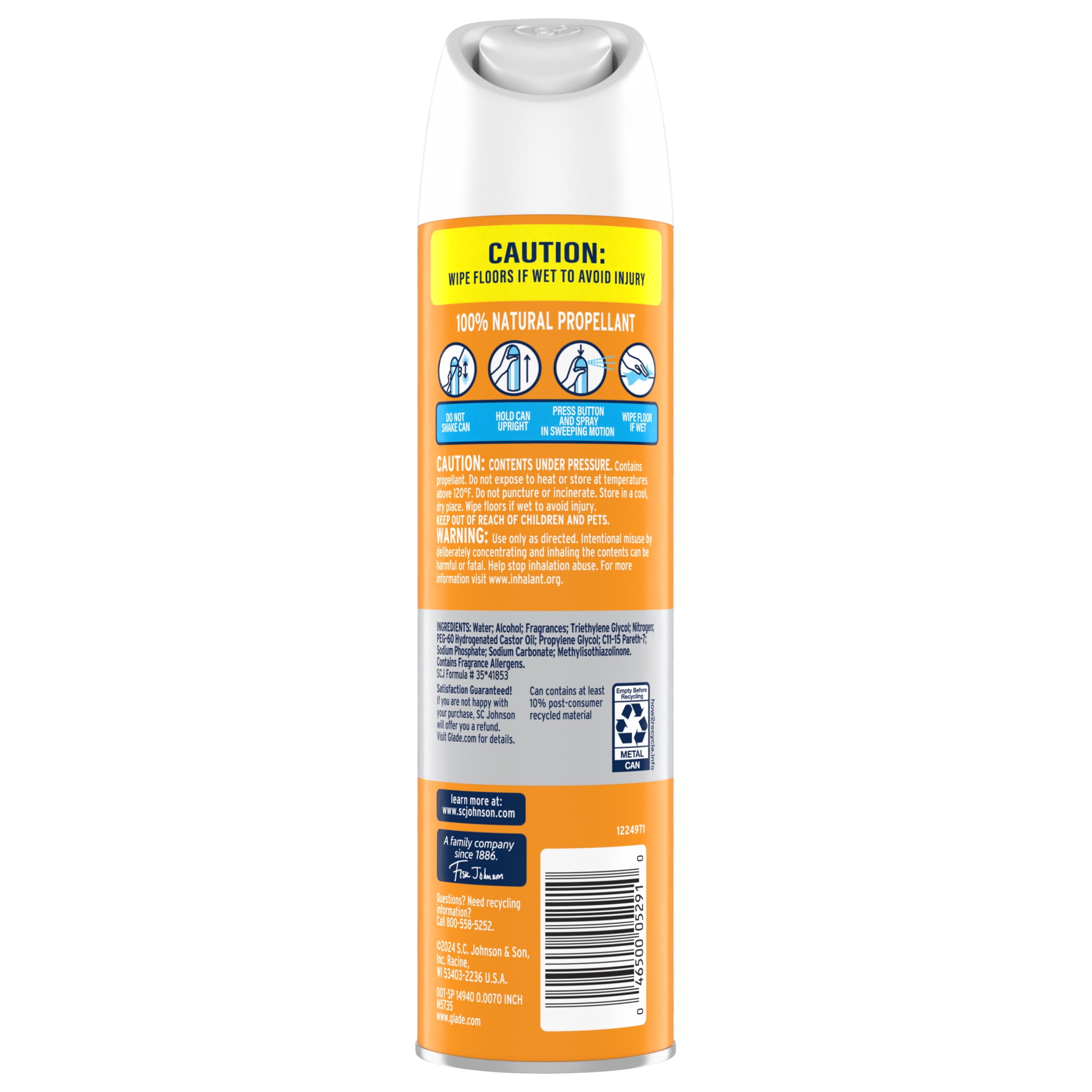 Glade Air Freshener Spray, Hawaiian Breeze Scent, Essential Oil Infused Home Fragrance (8 oz) 8bwa8