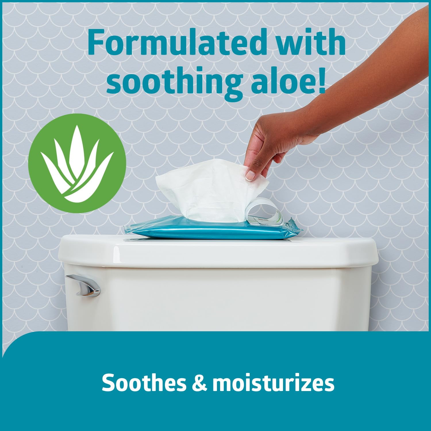 Medline ReadyFlush Scented Flushable Wipes for Adults (Hypoallergenic, 576 Count) o5jhm