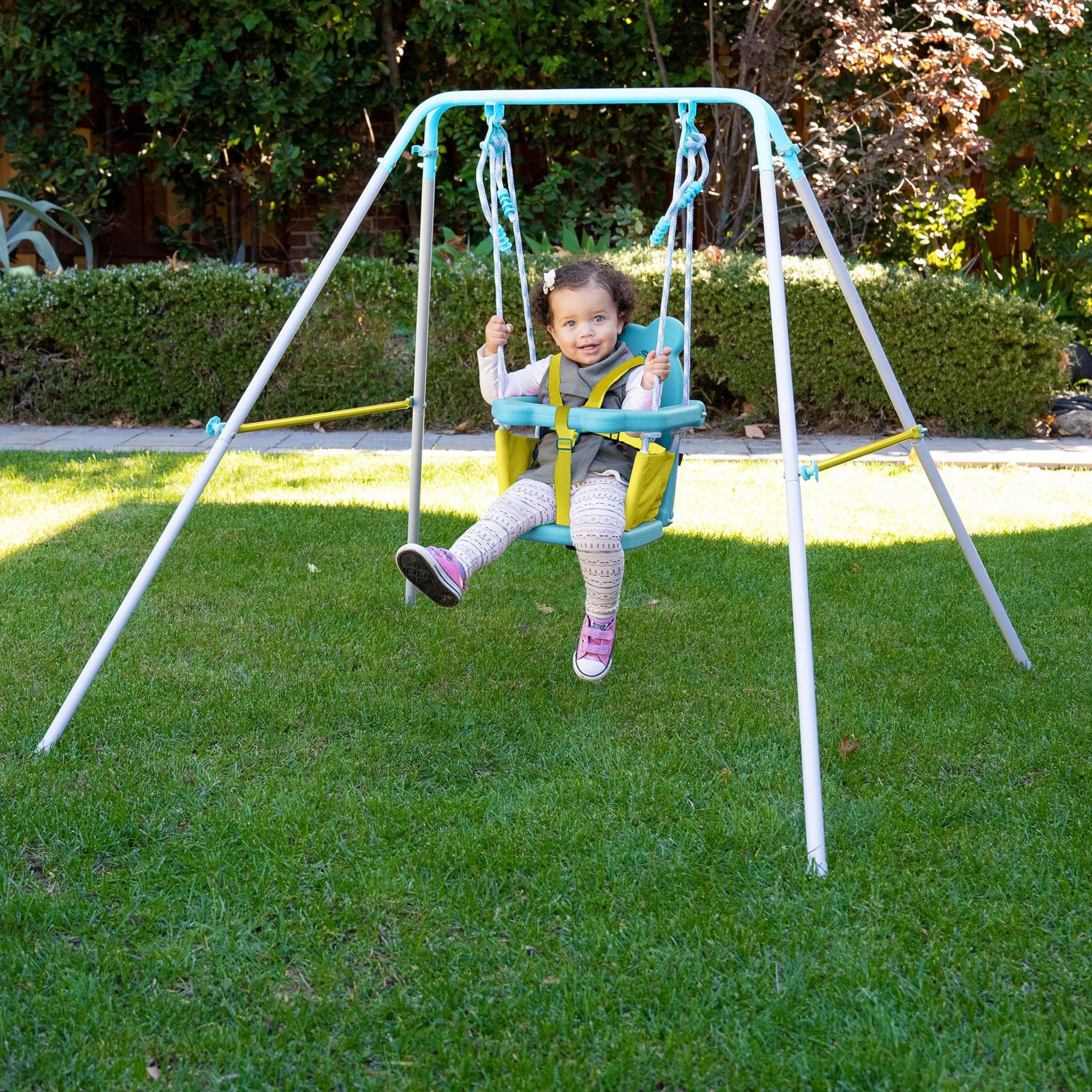 Sportspower My 1st Toddler Swing Set (Blue, 58 in L x 58 in W x 47 in H) qnmdo