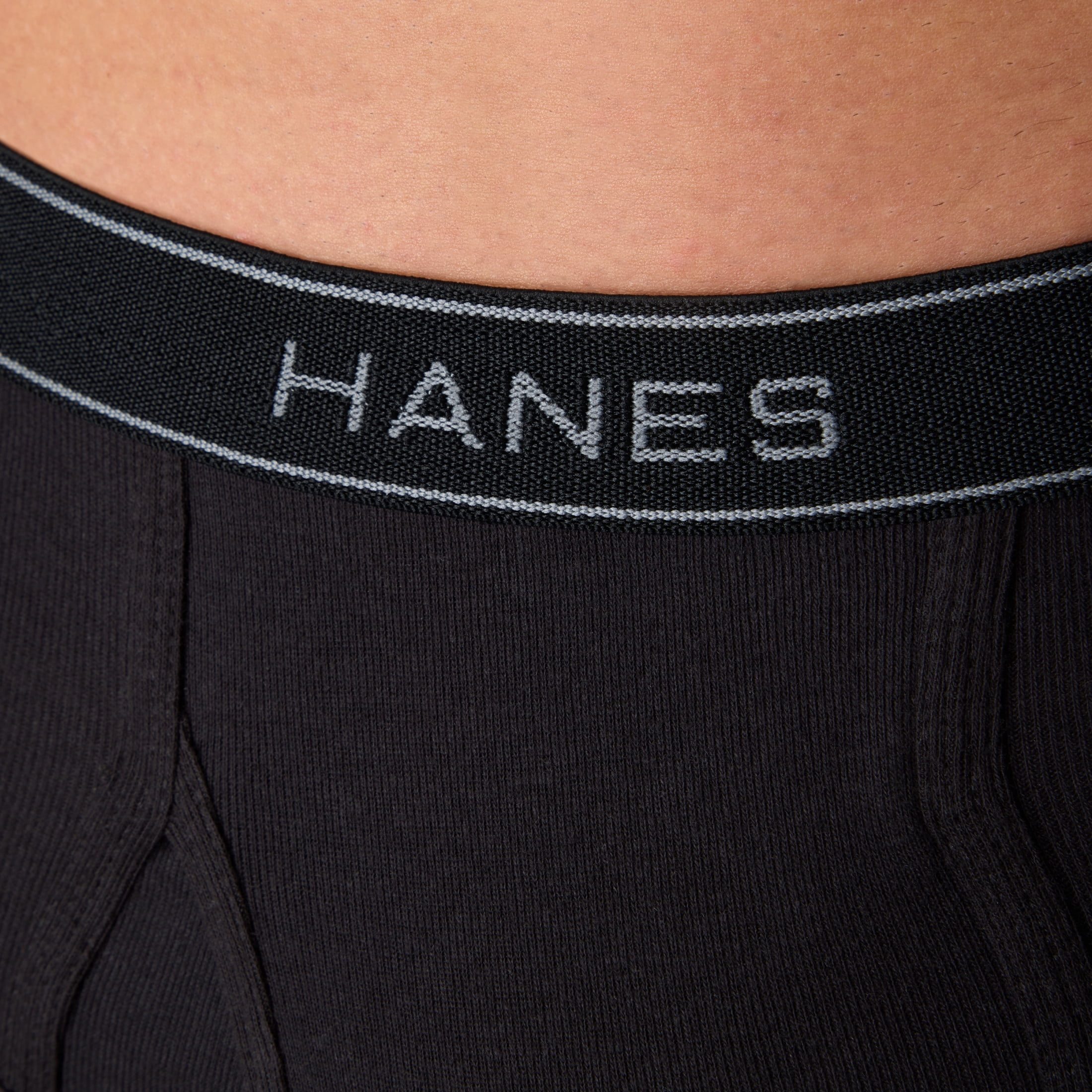 Hanes Men's Mid-Rise Cotton Brief Underwear (Blue, 10-Pack) x2jdb