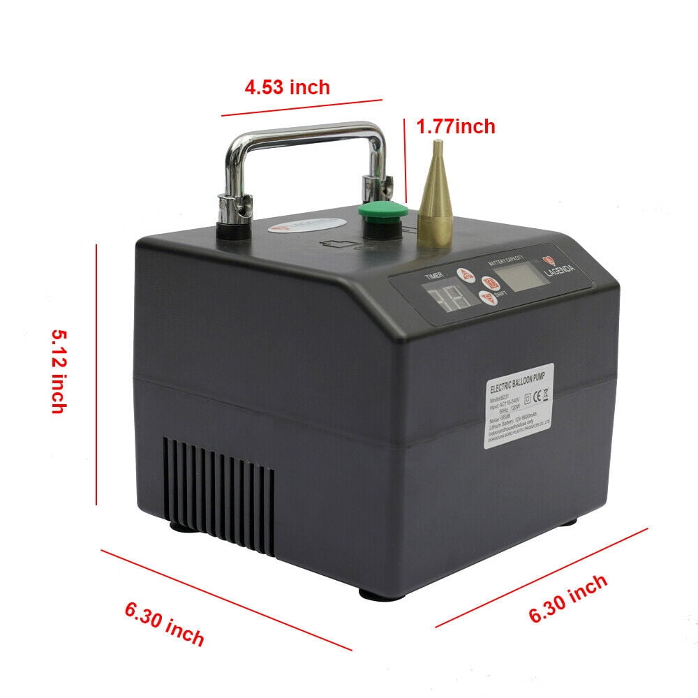 Miumaeov Lagenda B231 Portable Electric Balloon Inflator (Black, 1 Unit) sowyh
