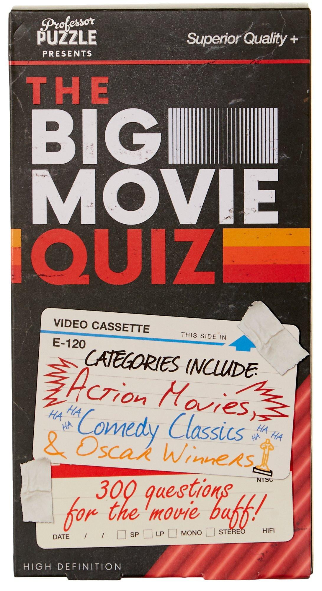 Professor Puzzle The Big Movie Quiz Game Trivia Challenge (Black, 1 Pack) 0aooq
