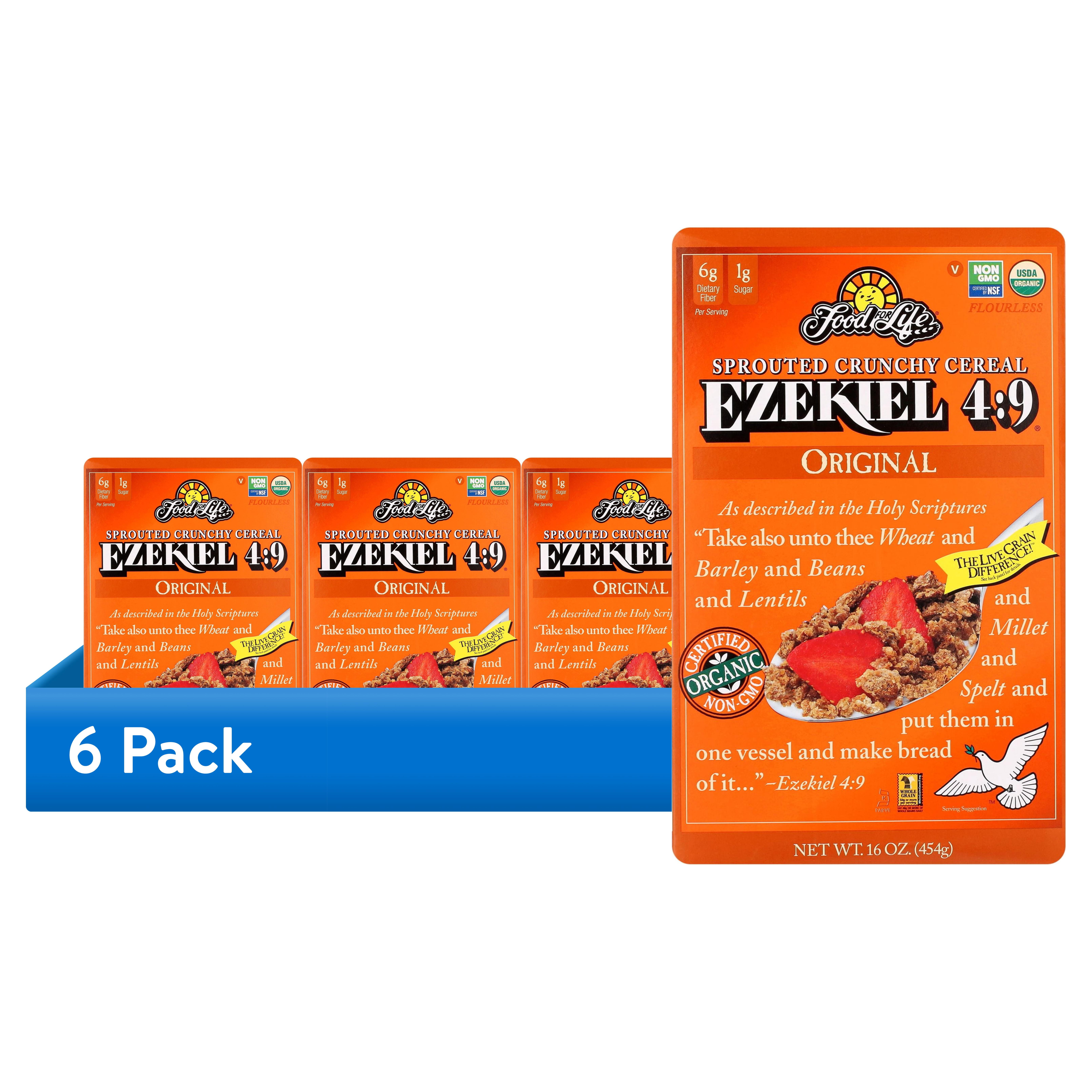 Food for Life Ezekiel 4:9 Sprouted Whole Grain Organic Cereal (Original, 6 Pack, 96 oz) gny9j