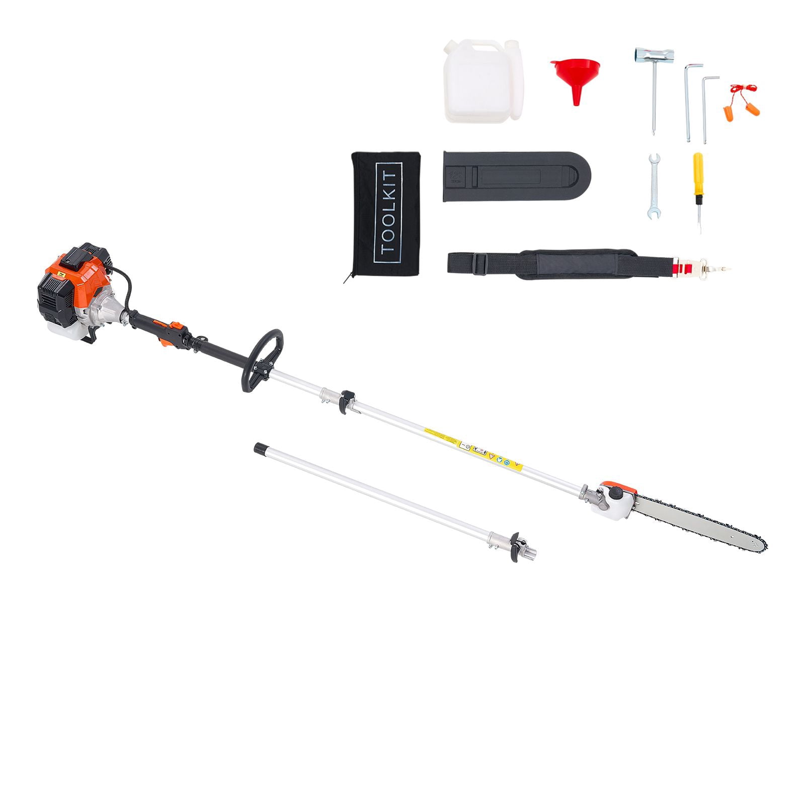 Chateauy 52CC 2-Stroke Gas Powered Pole Saw, 14 in Bar, Extendable Tree Trimmer (7.2 ft to 10 ft) vj7iv