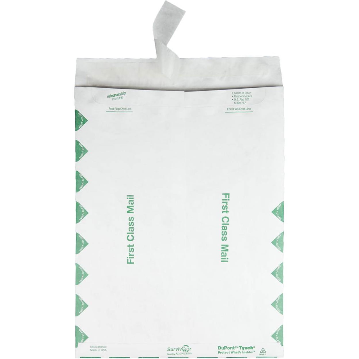 Survivor Tyvek Shipping Envelopes, Tear-Resistant Mailing Mailers, Peel and Seal Closure (White, 10 in x 13 in, 100 Count) pxgfc