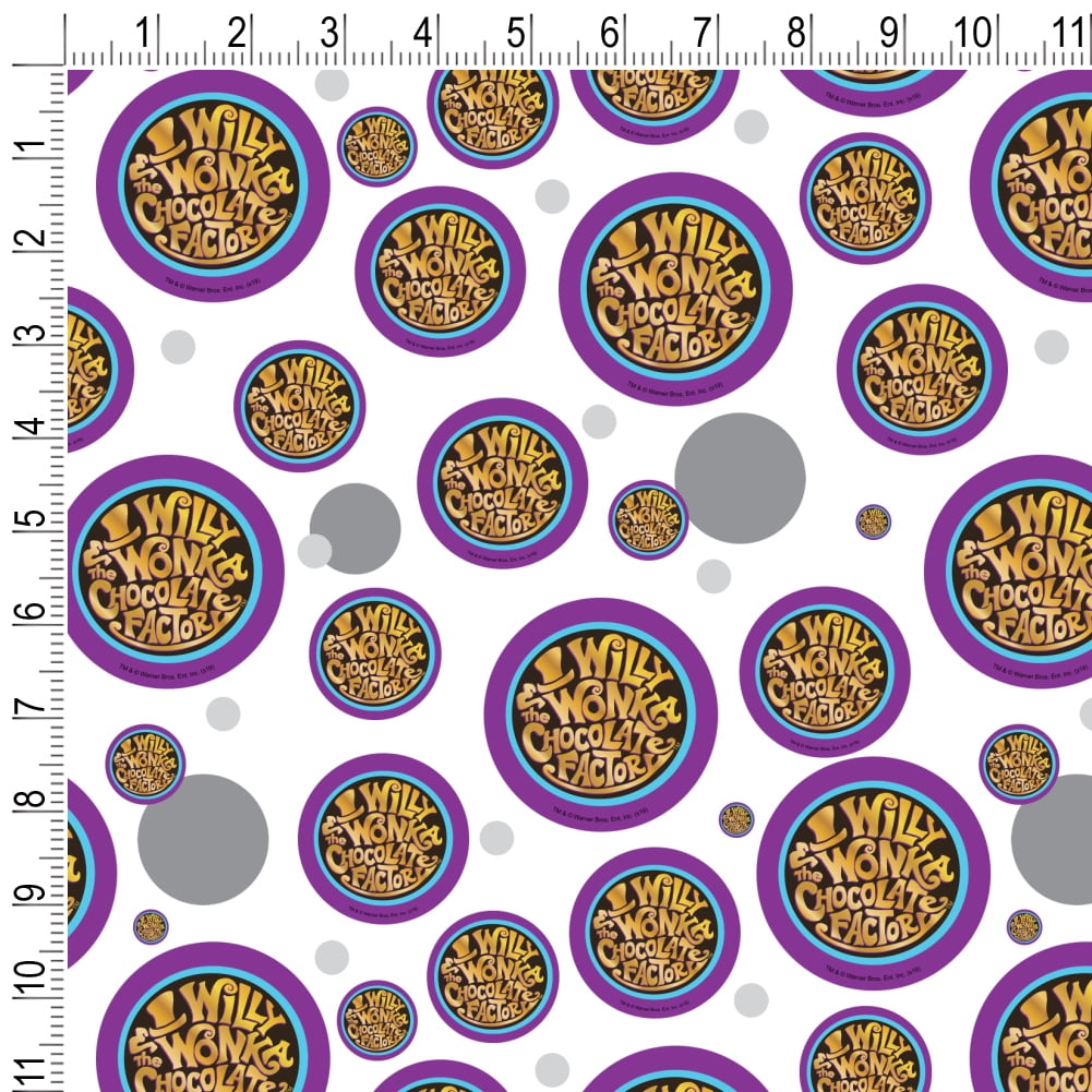 Graphics and More Willy Wonka and the Chocolate Factory Logo Premium Gift Wrap (30 in x 72 in) ogoeb
