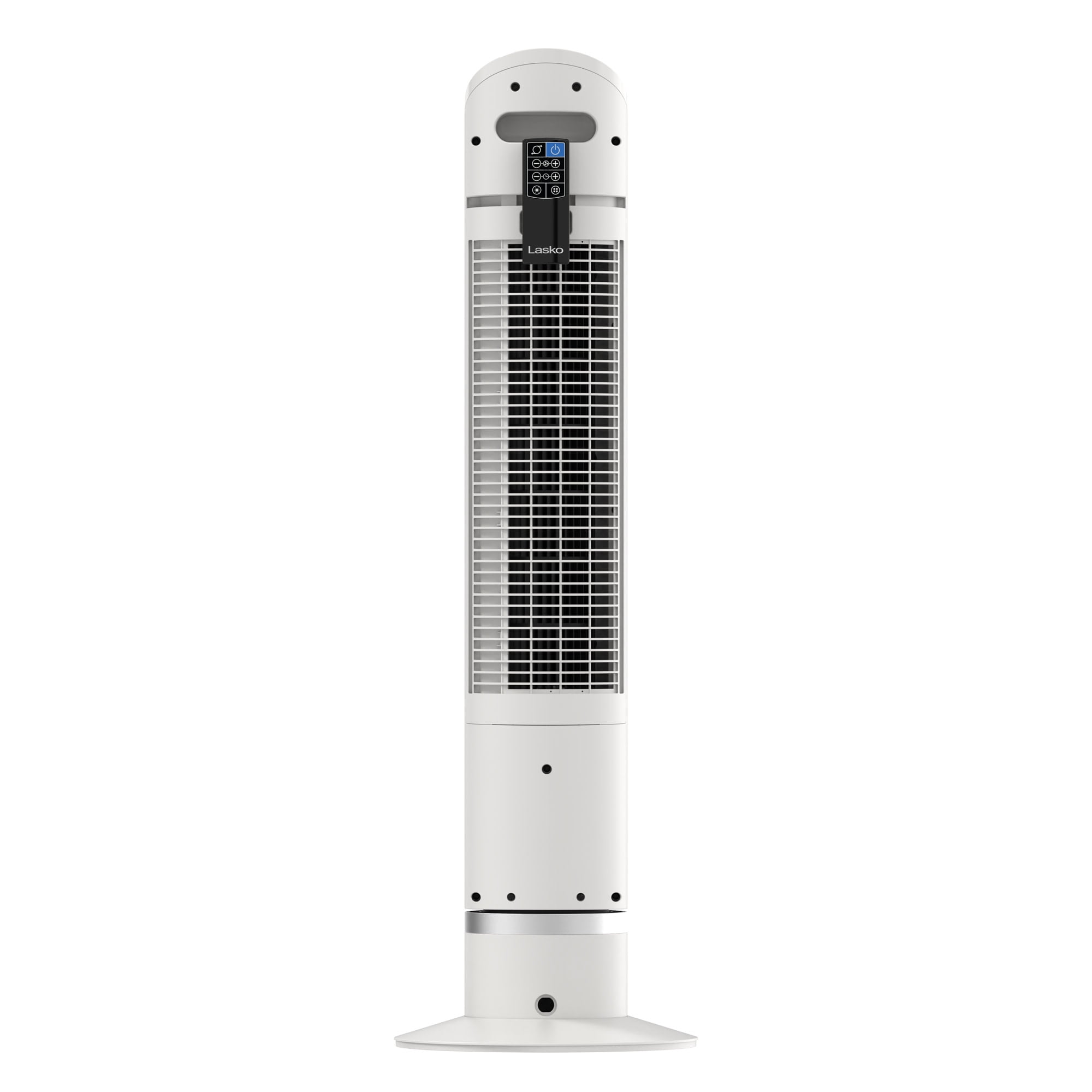 Lasko 36 in Quiet Oscillating Tower Fan with Remote Control and 12 Speeds (White, 36 in) 1fyqh