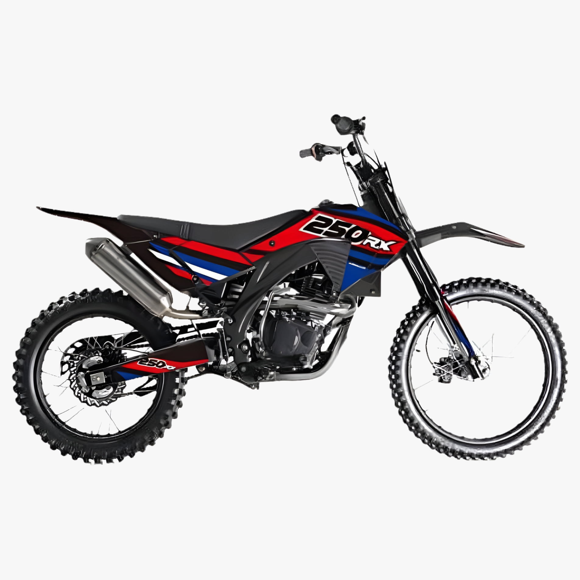 Futura APOLLO DB-36 Adult Gas Dirt Bike 250cc Manual Clutch (Black, 84.3 in) szd71
