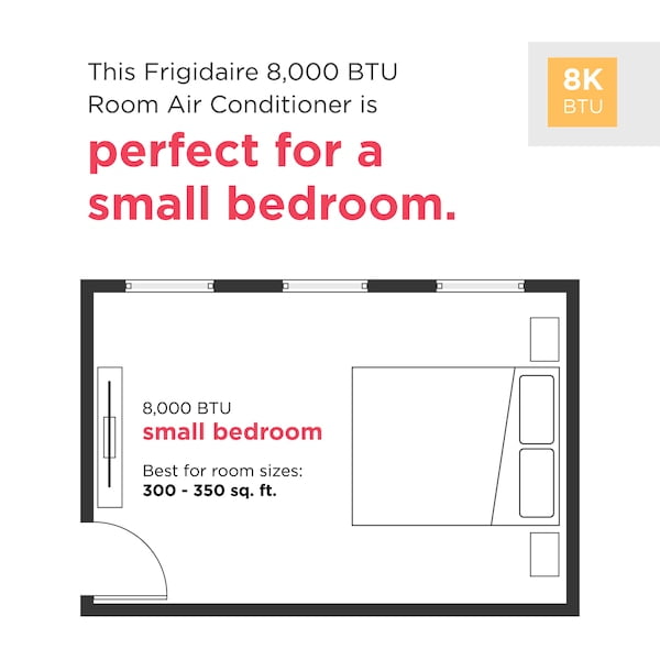 Frigidaire 8,000 BTU Smart Window Air Conditioner with Wi-Fi (White, 350 Sq. Ft.) xijai