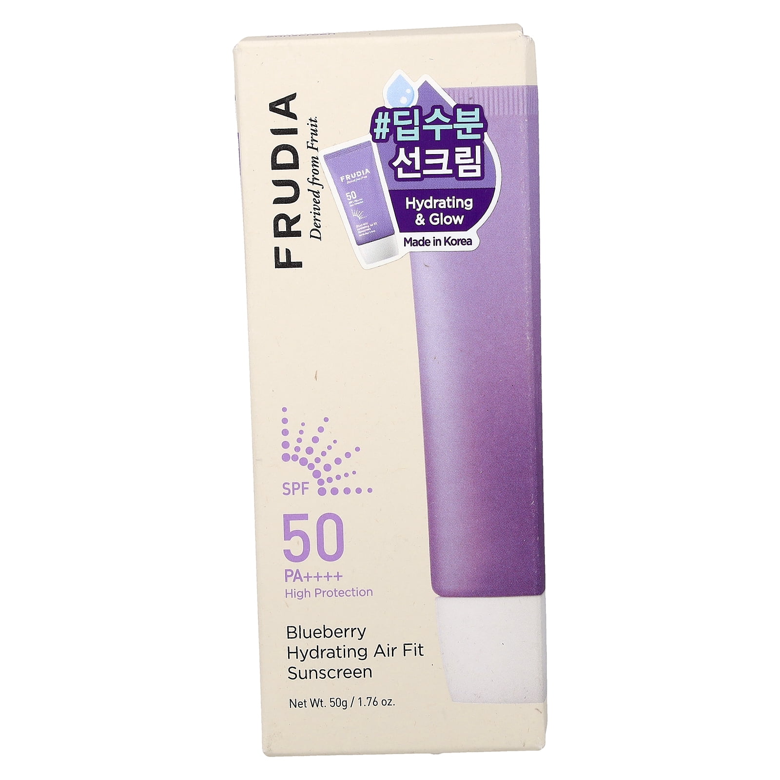 Frudia Blueberry Hydrating Air Fit Sunscreen SPF 50 PA++++ (1.76 oz) nbcft