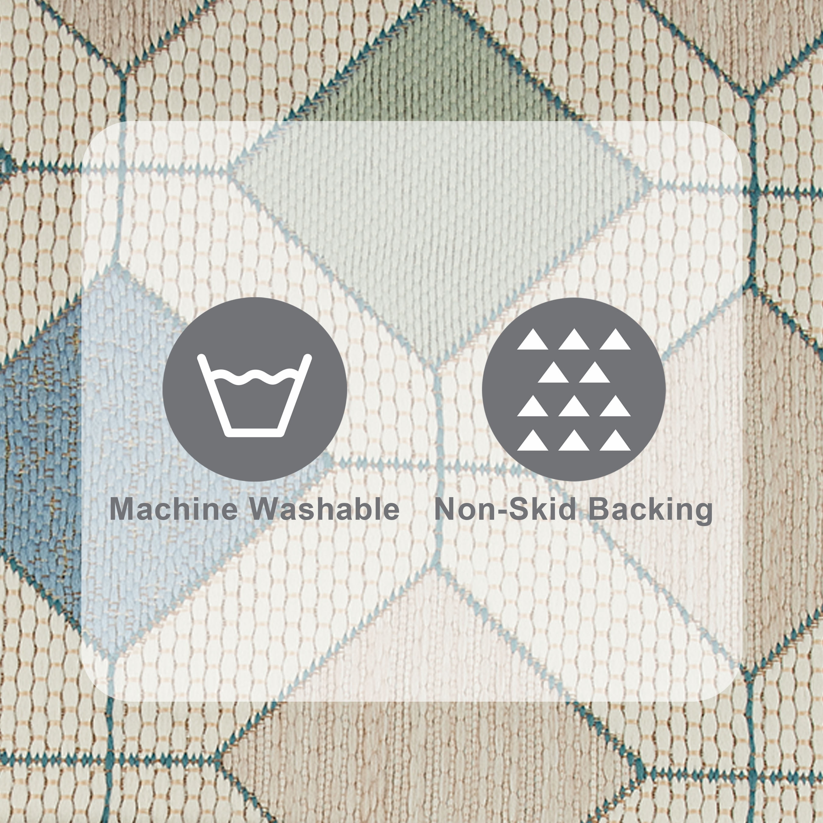 Beautiful by Drew Barrymore Tiles Outdoor Rug (Blue, 5 ft x 7 ft) ga2i4