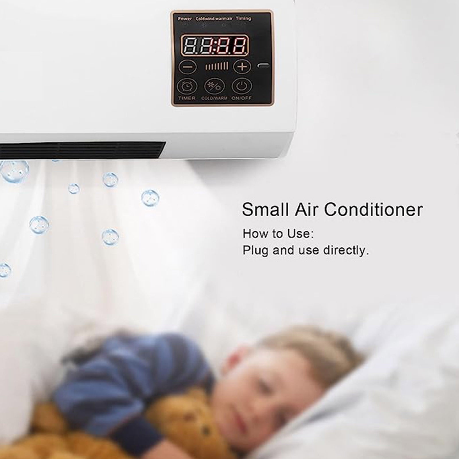 VBODN Wall Mounted Electric Heater and Cooling Fan (12000 BTU, 450 Sqft) rni5t