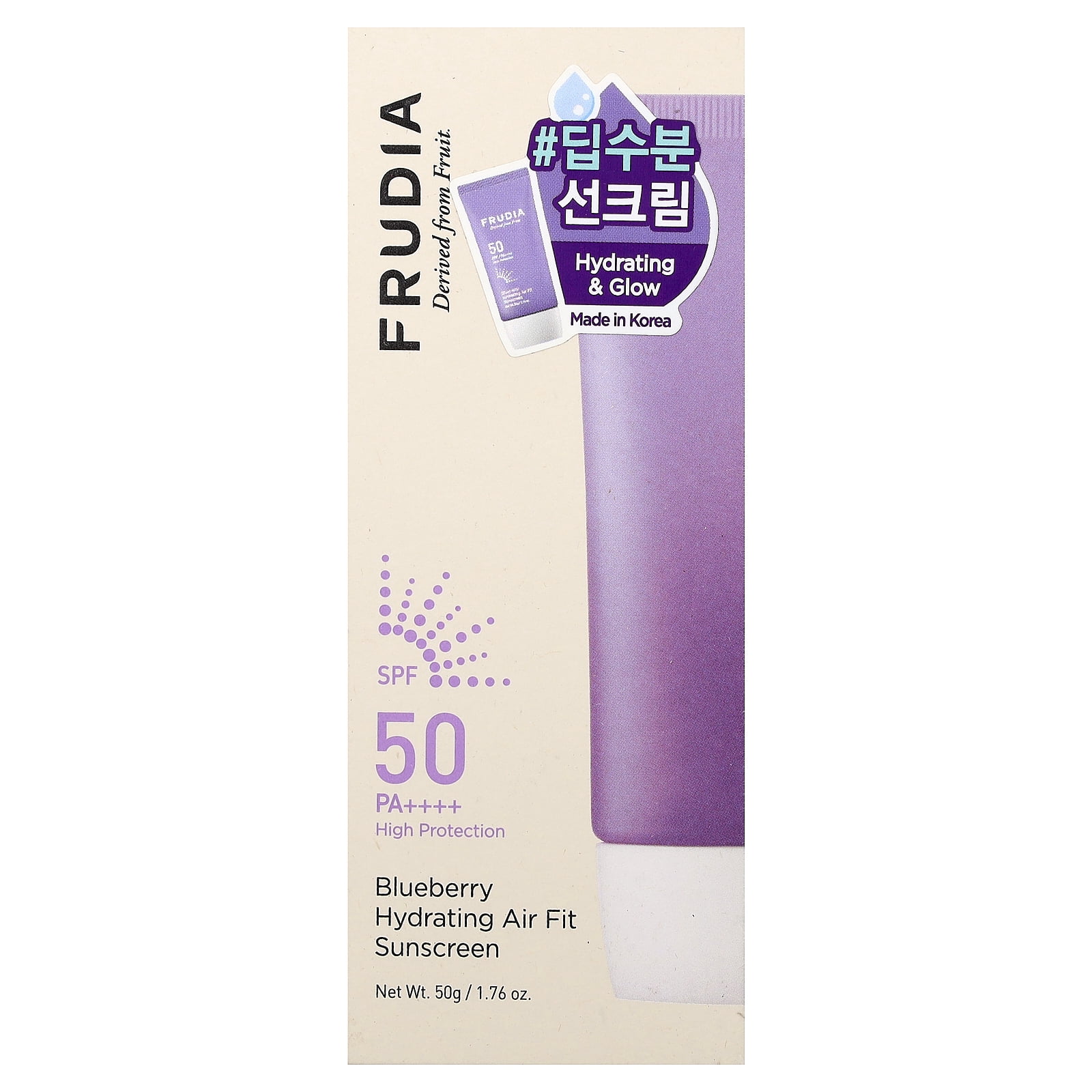 Frudia Blueberry Hydrating Air Fit Sunscreen SPF 50 PA++++ (1.76 oz) nbcft