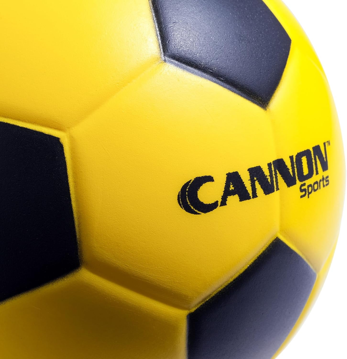 Cannon Sports Foam Soccer Ball for Training and Practice (Yellow/Black, 7.5 in) n3m2b