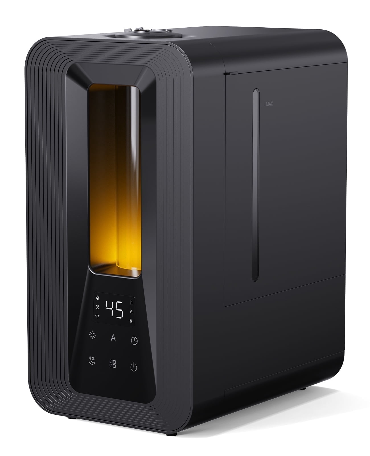 Kloudic 6L Ultrasonic Cool Mist Humidifier, Quiet Air Humidifier for Bedroom and Large Room with Essential Oil Diffuser (Black, 6L) ejj2q