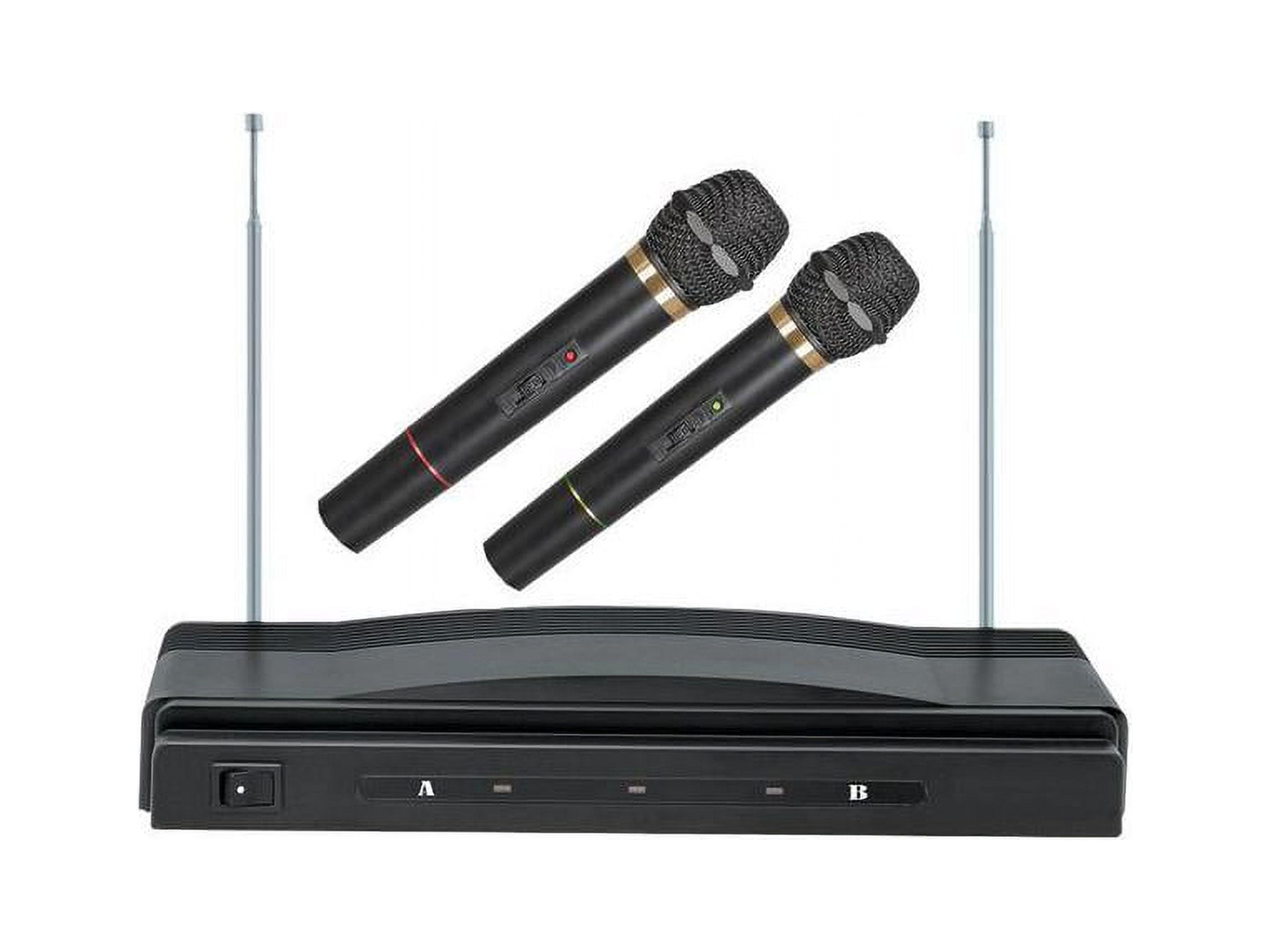 Supersonic SC-900 Professional Wireless Dual Microphone System (Black, 2-Pack) f2vy6