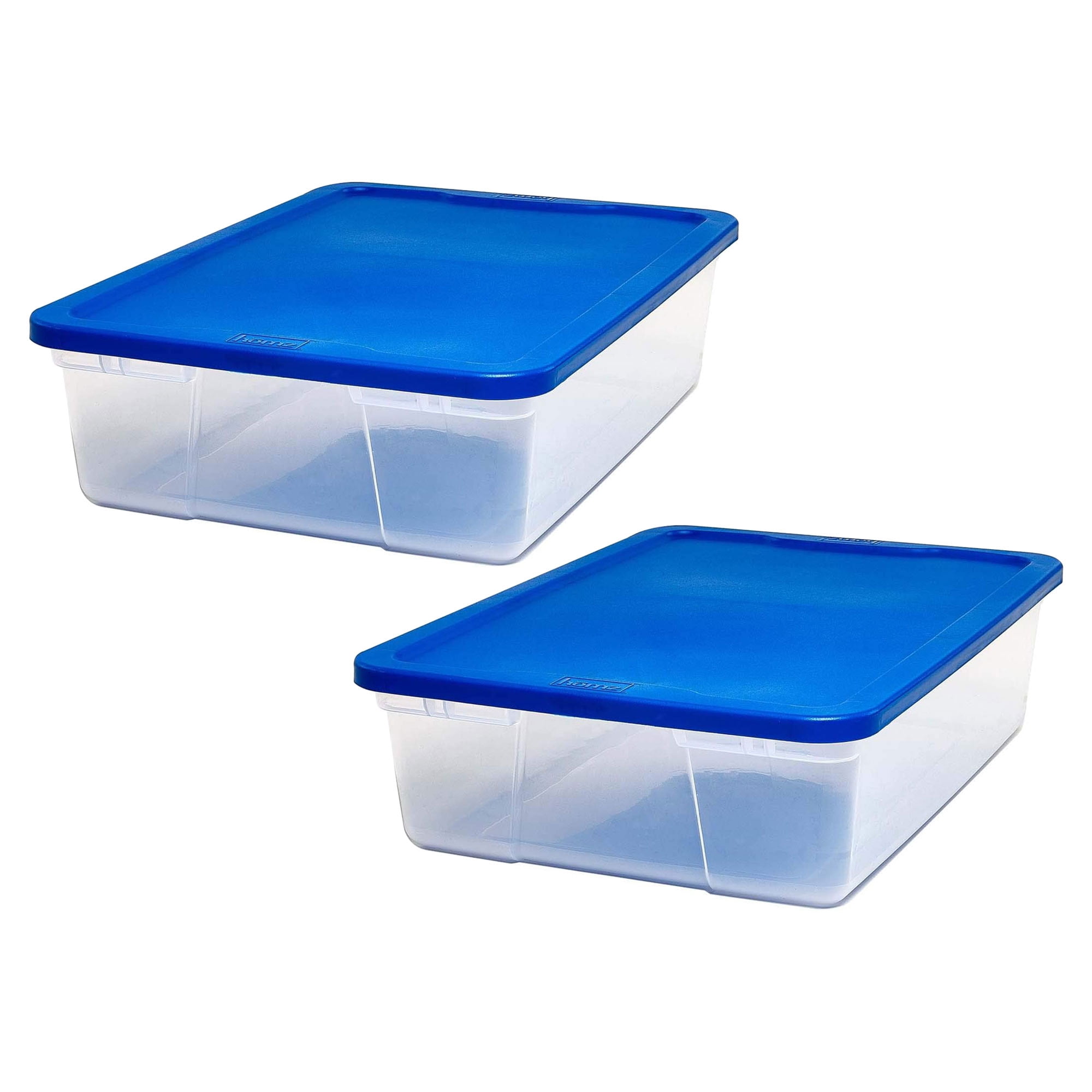 Homz Snaplock Plastic Storage Container Bin with Latching Lid (Clear, 28 qt, 4 Pack) zbzb6