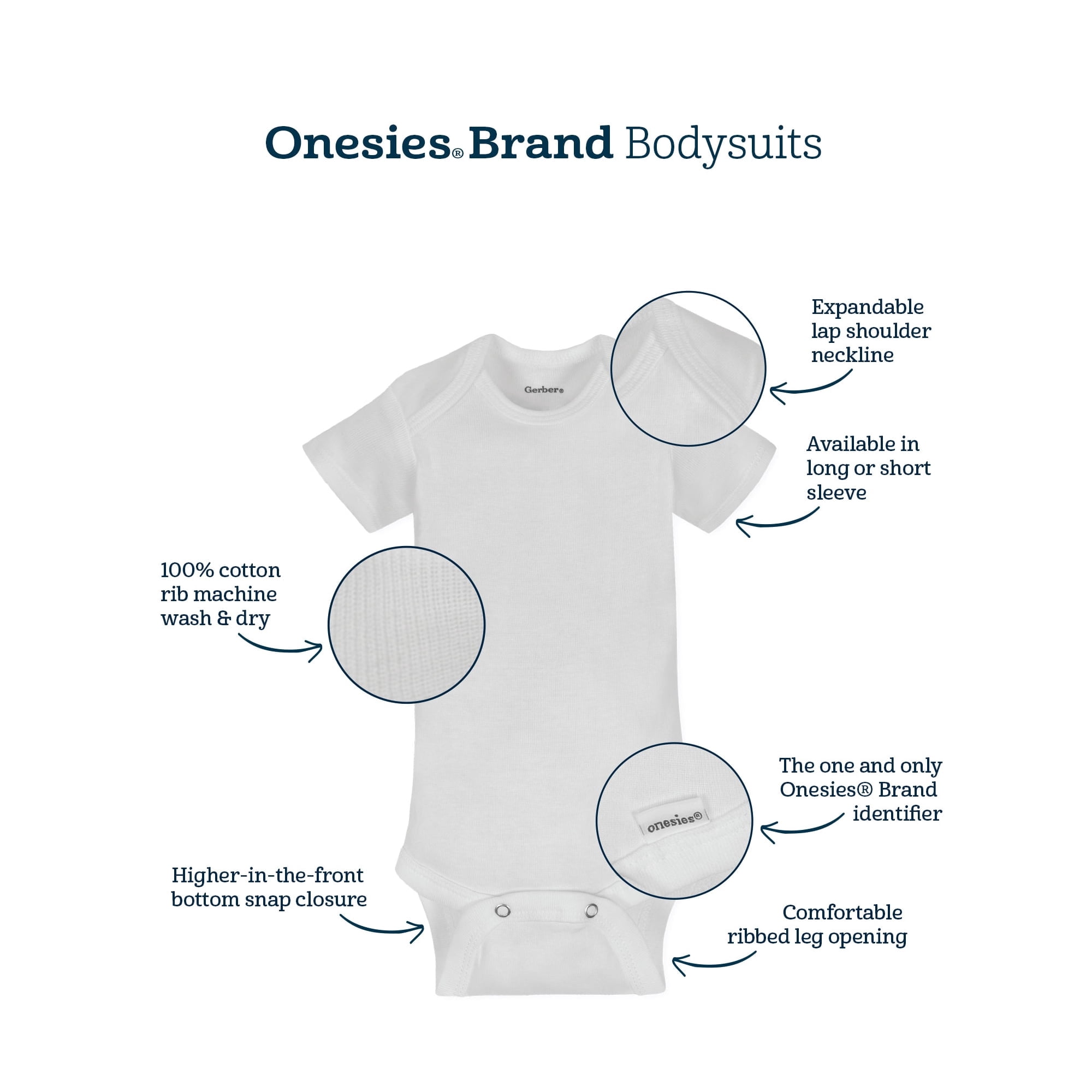 Onesies Brand Baby Bodysuits Short Sleeve Cotton Rompers (Yellow, 8-Pack, Newborn-12M) kjlw6