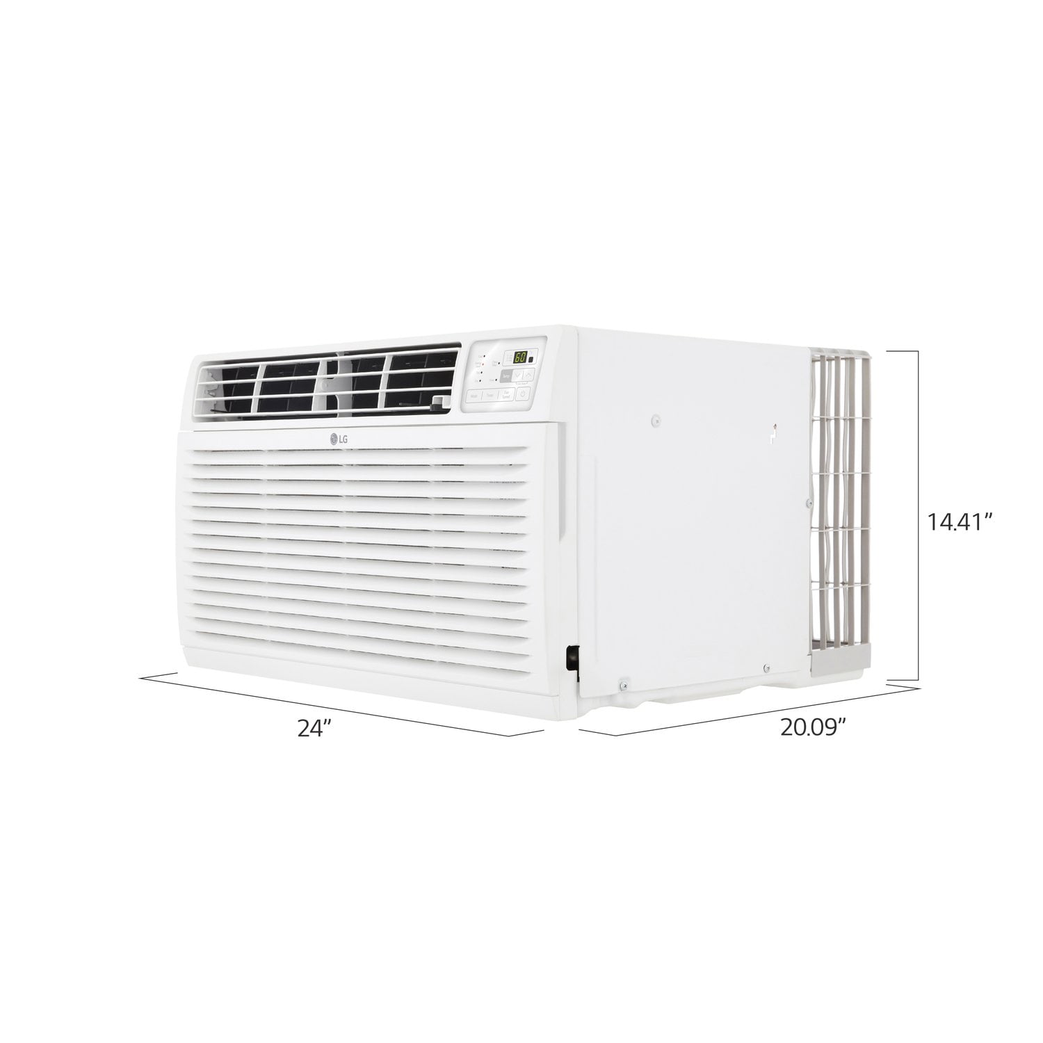LG 7,800 BTU Through-the-Wall Air Conditioner with Remote Control (White, 330 Sq. ft. Coverage) jsvdj