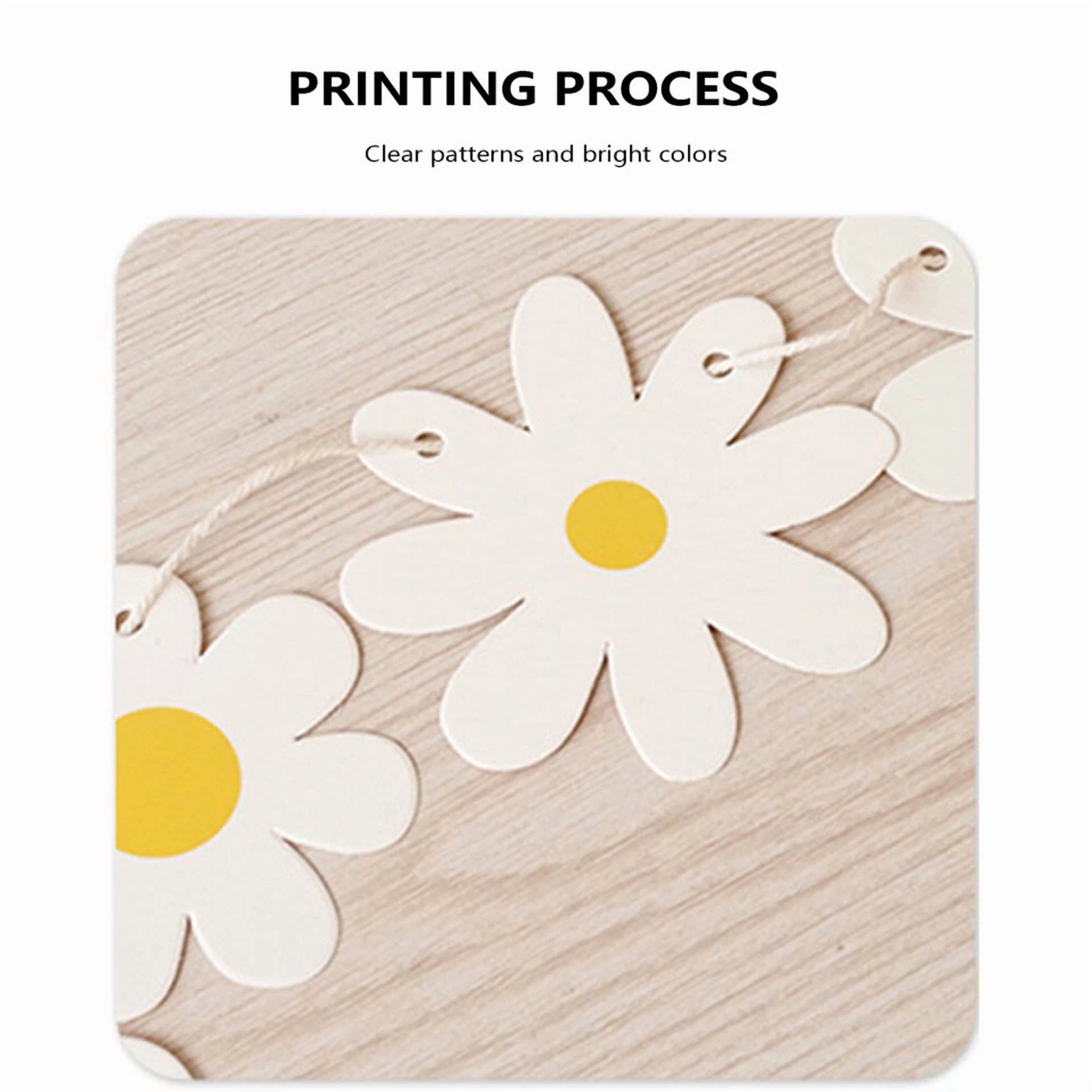 FLINT Daisy Garland Flower Bunting Banner (Spring Floral Party Decoration, 6 ft) ifkaw