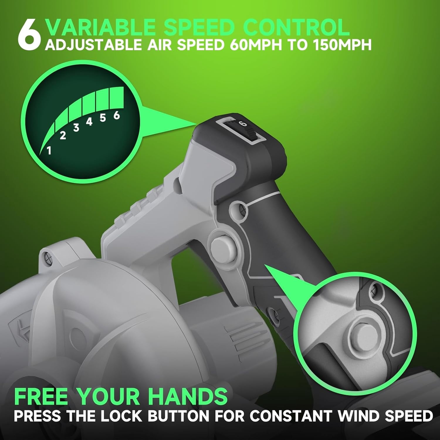 Pulituo 20V Cordless Leaf Blower, High-Velocity Electric Yard Sweeper with 2 Batteries & Charger (120MPH, 3 lb) pg8ao
