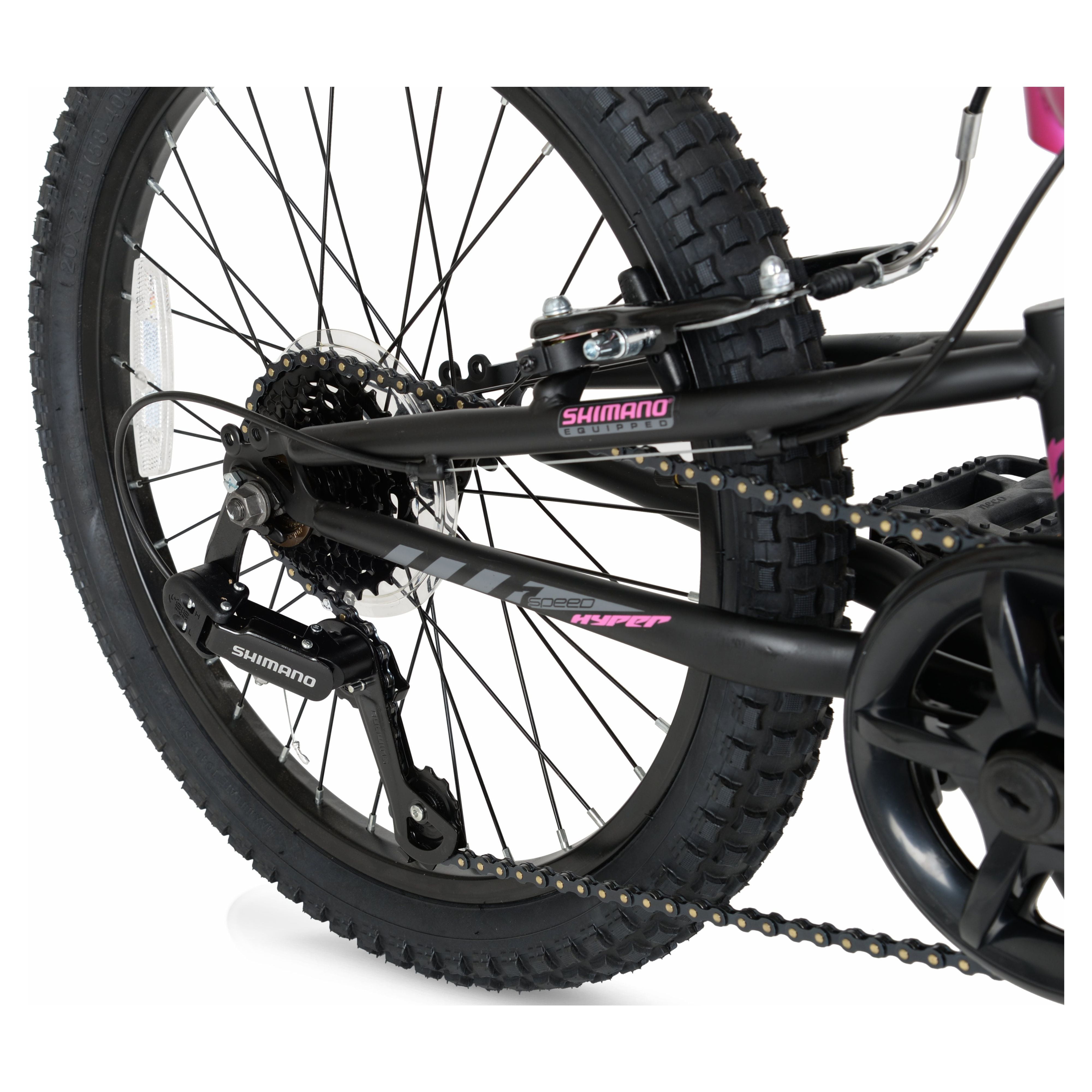 Hyper Bicycles Swift Mountain Bike for Kids (Magenta, 20 in) 65lfb