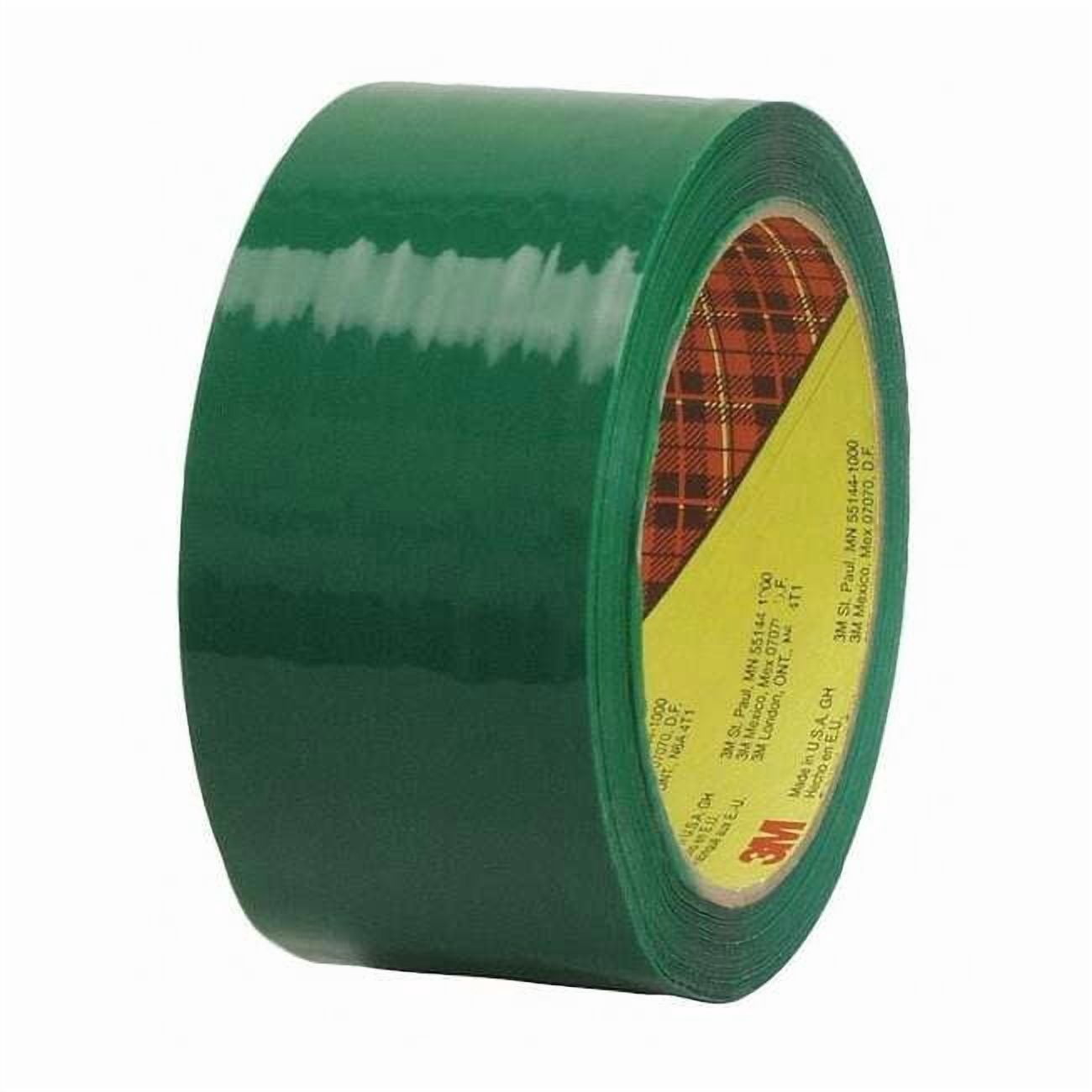 Scotch Carton Sealing Tape Heavy-Duty Industrial Adhesive (Green, 1.89 in x 164 ft) lj688
