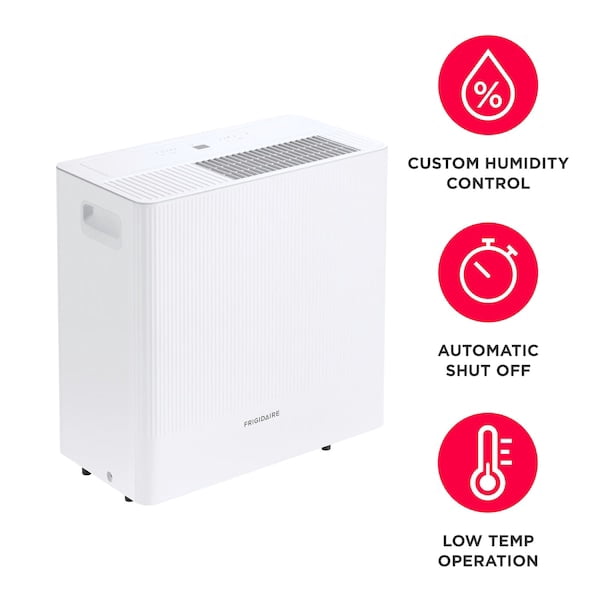 Frigidaire 50 Pint Dehumidifier with Wi-Fi Smart Control (Energy Star, White, 4500 Sq Ft) t2ram