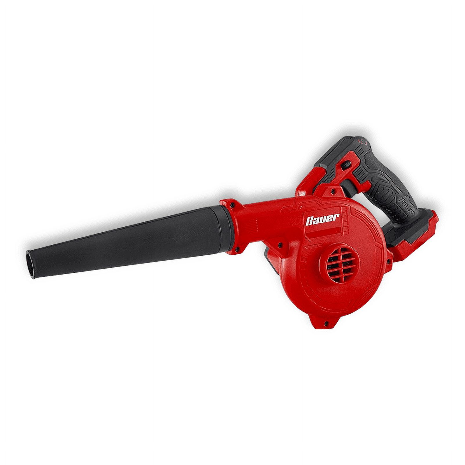 Bauer Cordless Leaf Blower 20V High-Performance Compact Handheld Sweeper for Workshop and Garden (Tool Only, 2.48 lb) fql1h