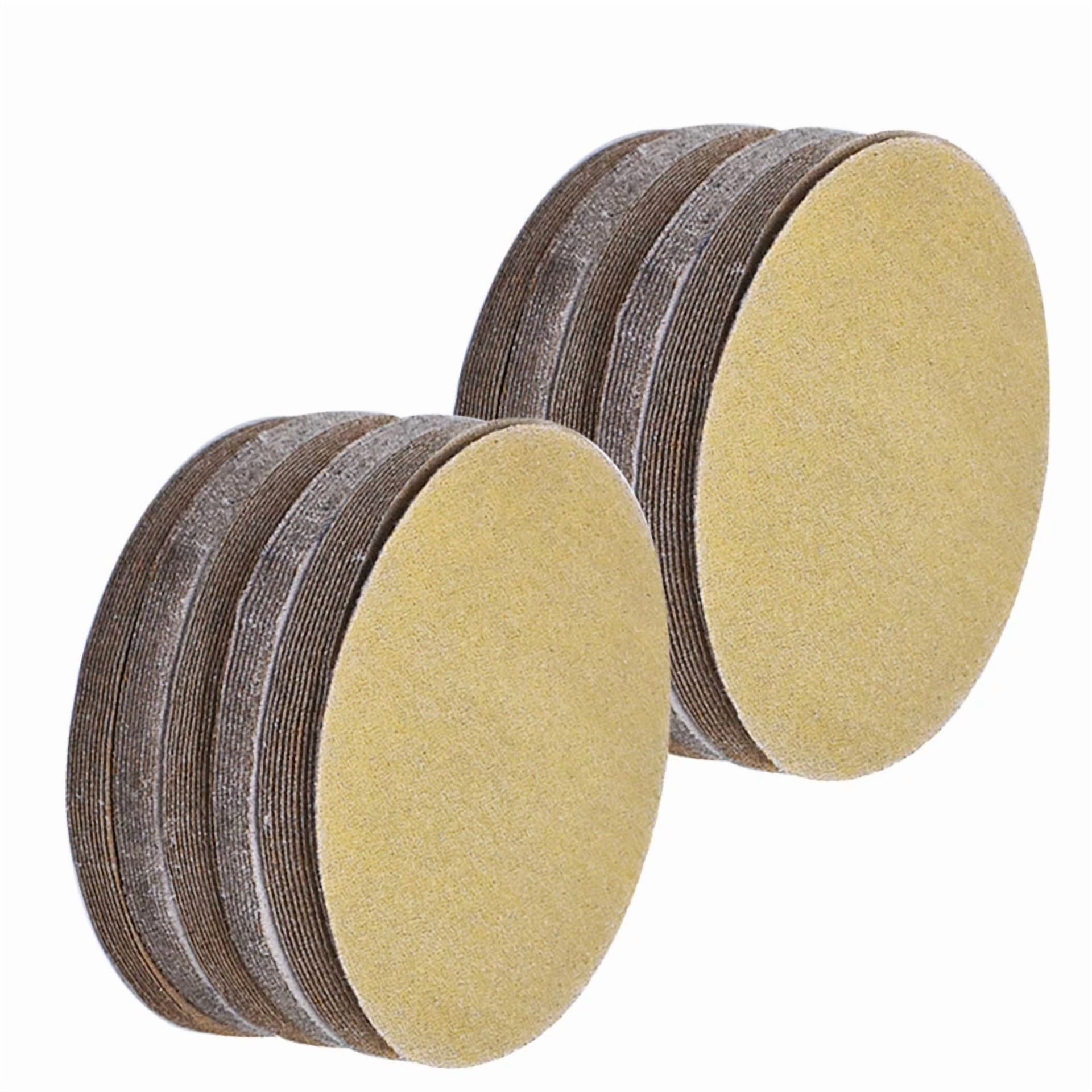 Knack 5 Inch Sanding Discs Hook and Loop Sandpaper (120 Grit, 100 Pack) gedxt