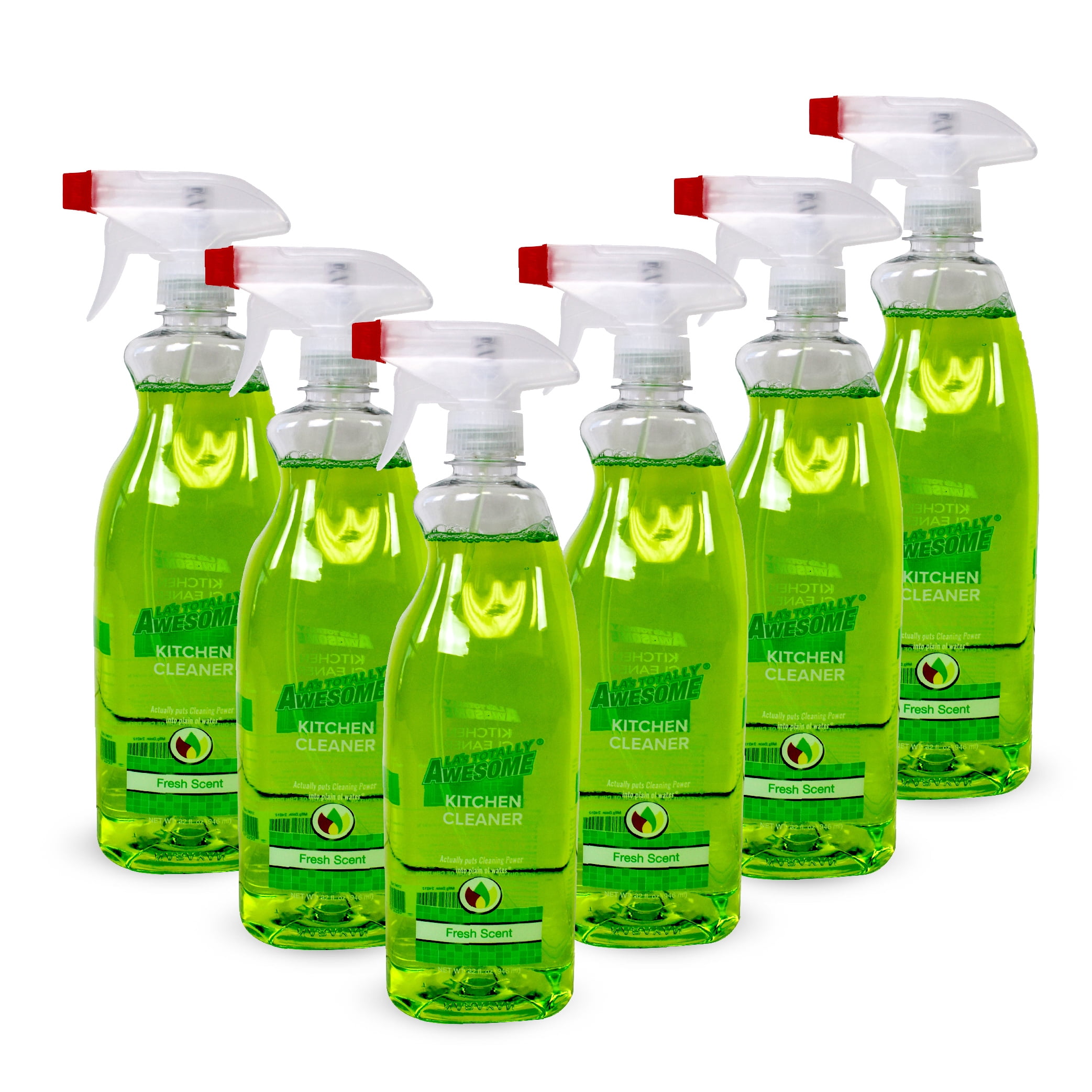 LA's Totally Awesome Daily Kitchen Cleaner Spray, Plant-Derived Multi-Surface Formula (32 fl oz, Pack of 6) 9prrf