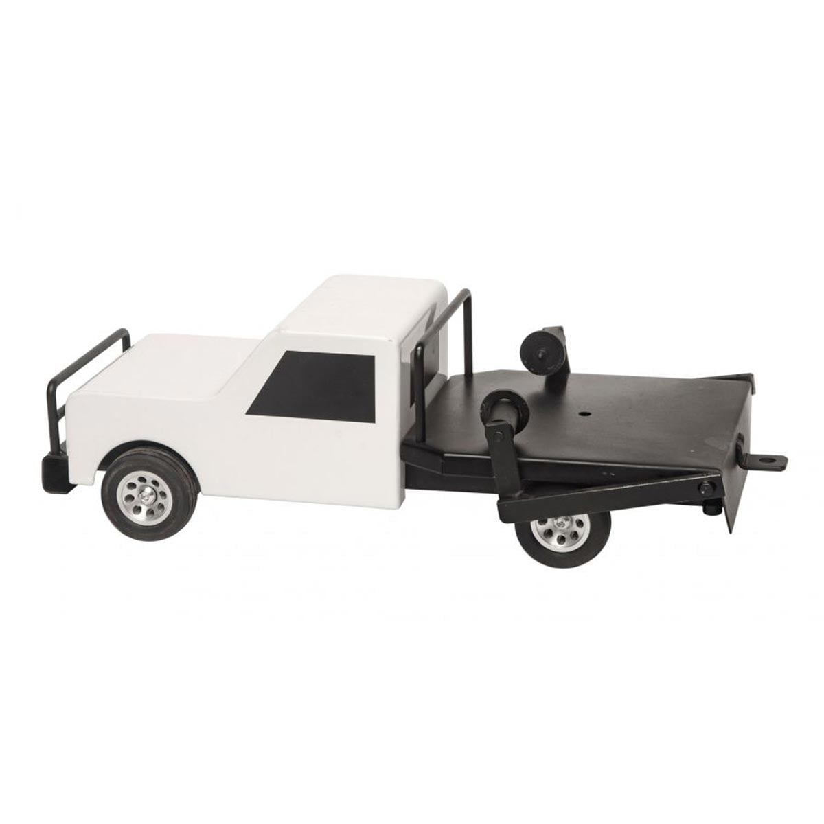 Little Buster Toys Flatbed Hay Truck Durable Metal Farm Vehicle (White, 15 in x 5.5 in x 5 in) 4p0as