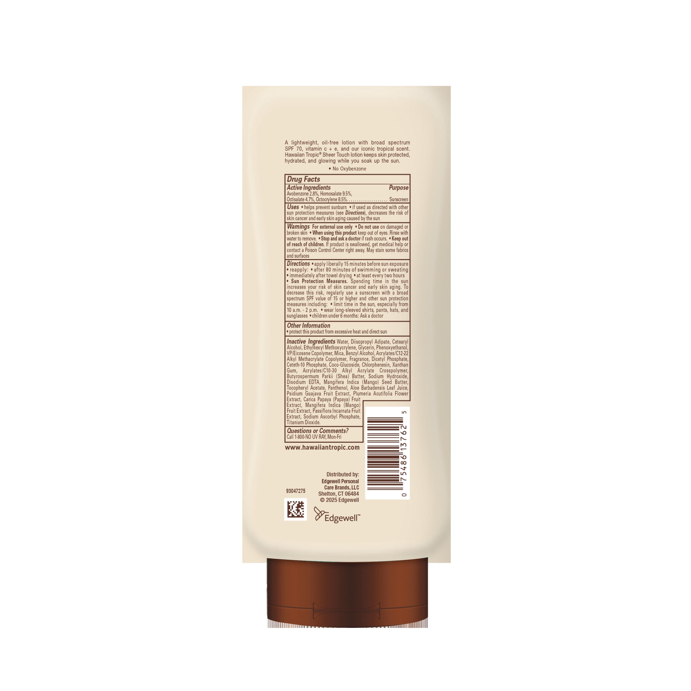 Hawaiian Tropic Sheer Touch Sunscreen Lotion, Broad Spectrum SPF 70, Ultra Radiance Formula (8 fl oz) 6movo