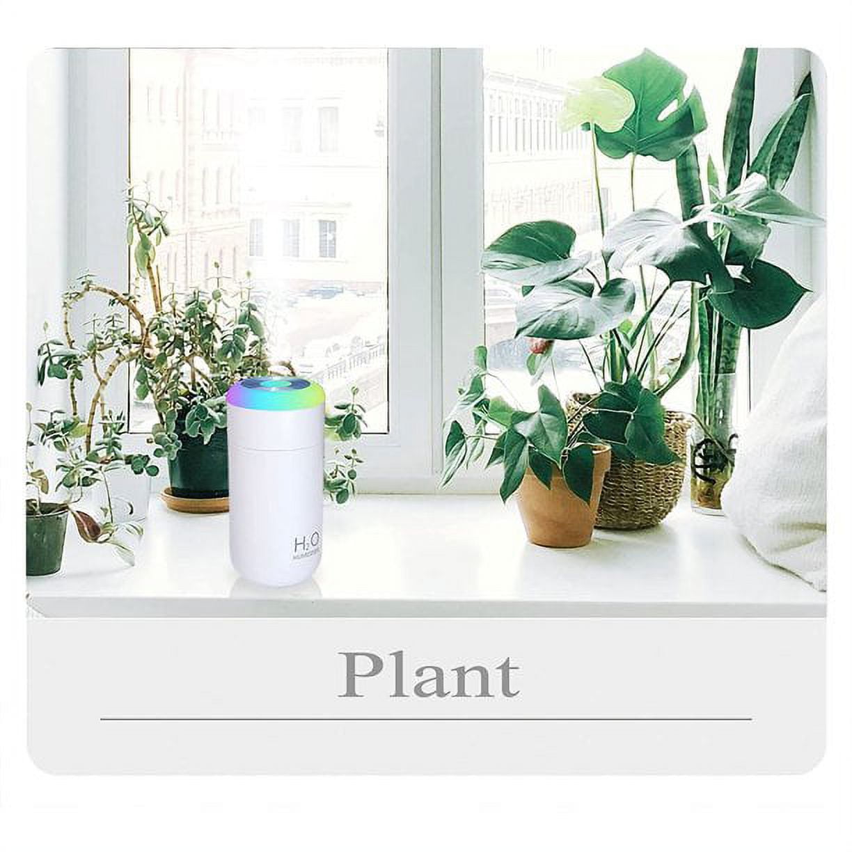 Ozmatip Portable Mini Humidifier, Quiet Cool Mist Desktop Humidifier for Bedroom and Office (White, 16.91 fl oz) enr0w