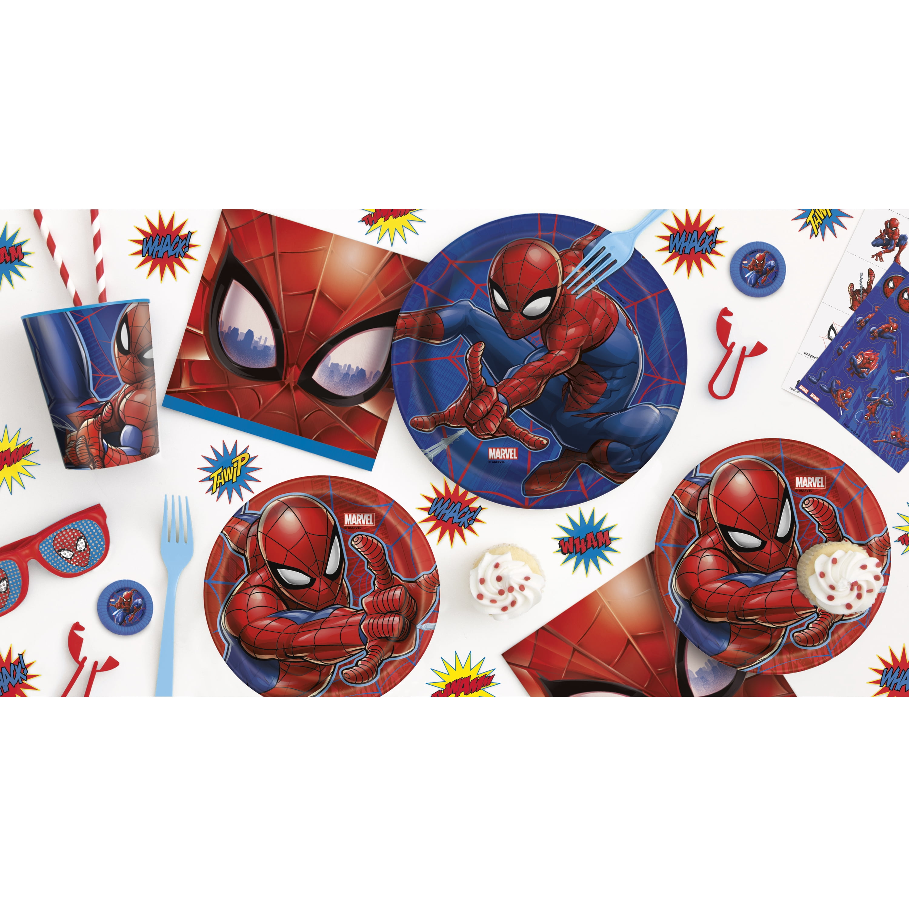 Spider-Man Birthday Party Favor Set for 8 Guests (48 Pieces) rwgqk