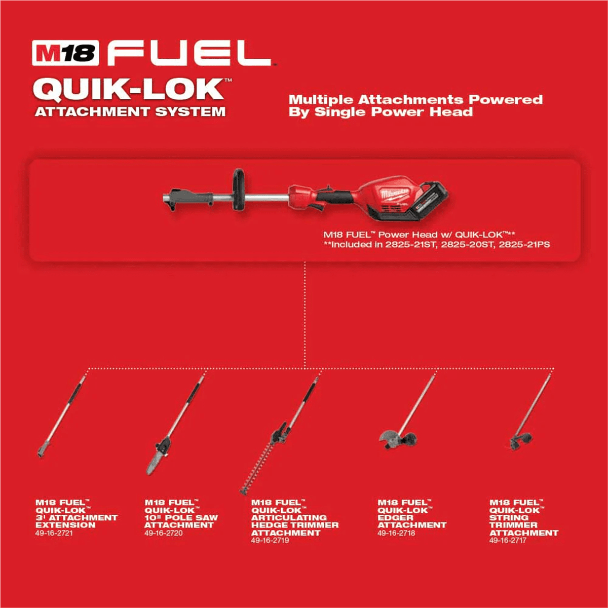 Milwaukee M18 FUEL String Trimmer Kit with QUIK-LOK Attachment Capability (Black, 1 Kit) r53na
