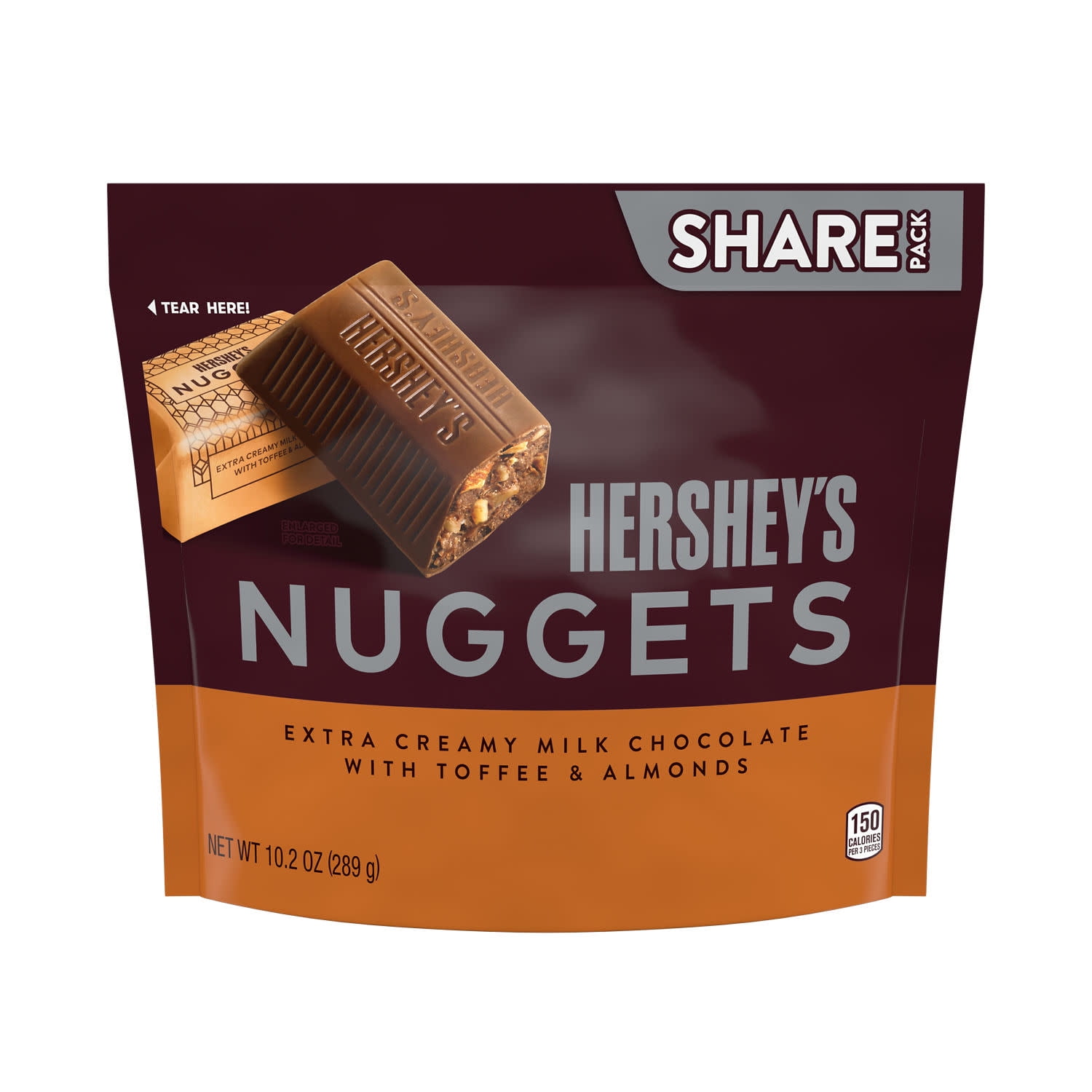 Hershey's Nuggets Milk Chocolate with Toffee and Almonds Candy (Share Pack, 10.2 oz) 2b647